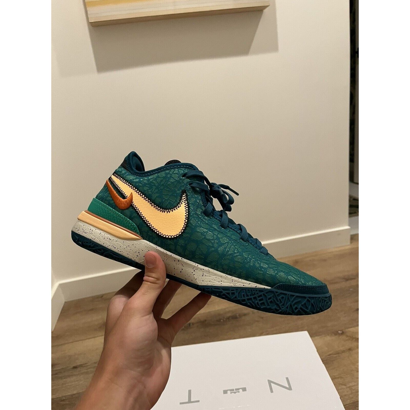 Nike Size 11.5 - Nike Zoom LeBron NXXT Gen Geode Teal Basketball Size US 11.5 / EU 44-45 - 4 Thumbnail