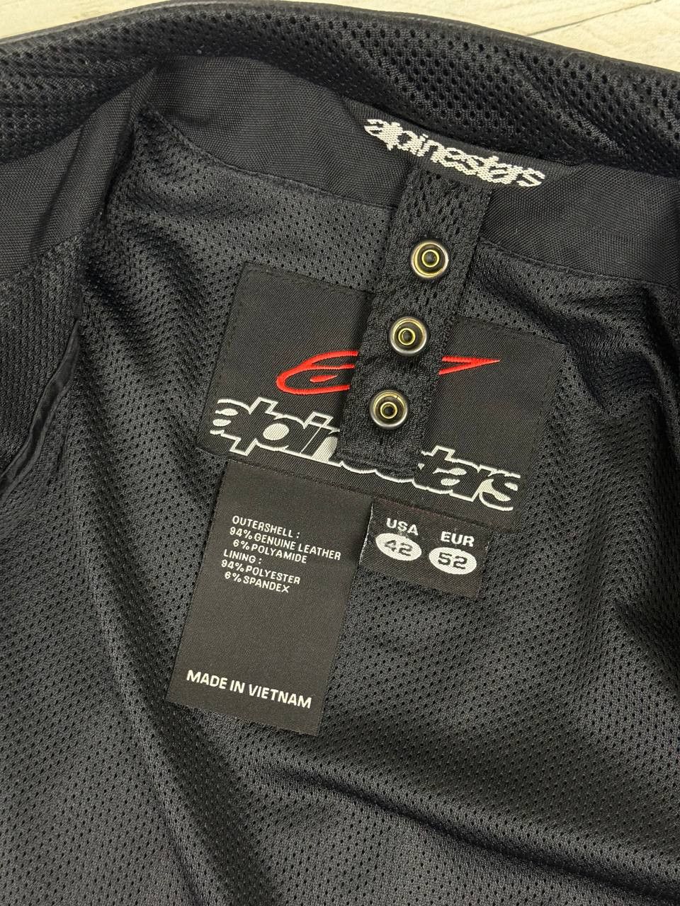 Alpinestars Alpiestars Leather Jacket Moto Armoured Padded Lined Size US L / EU 52-54 / 3 - 7 Thumbnail