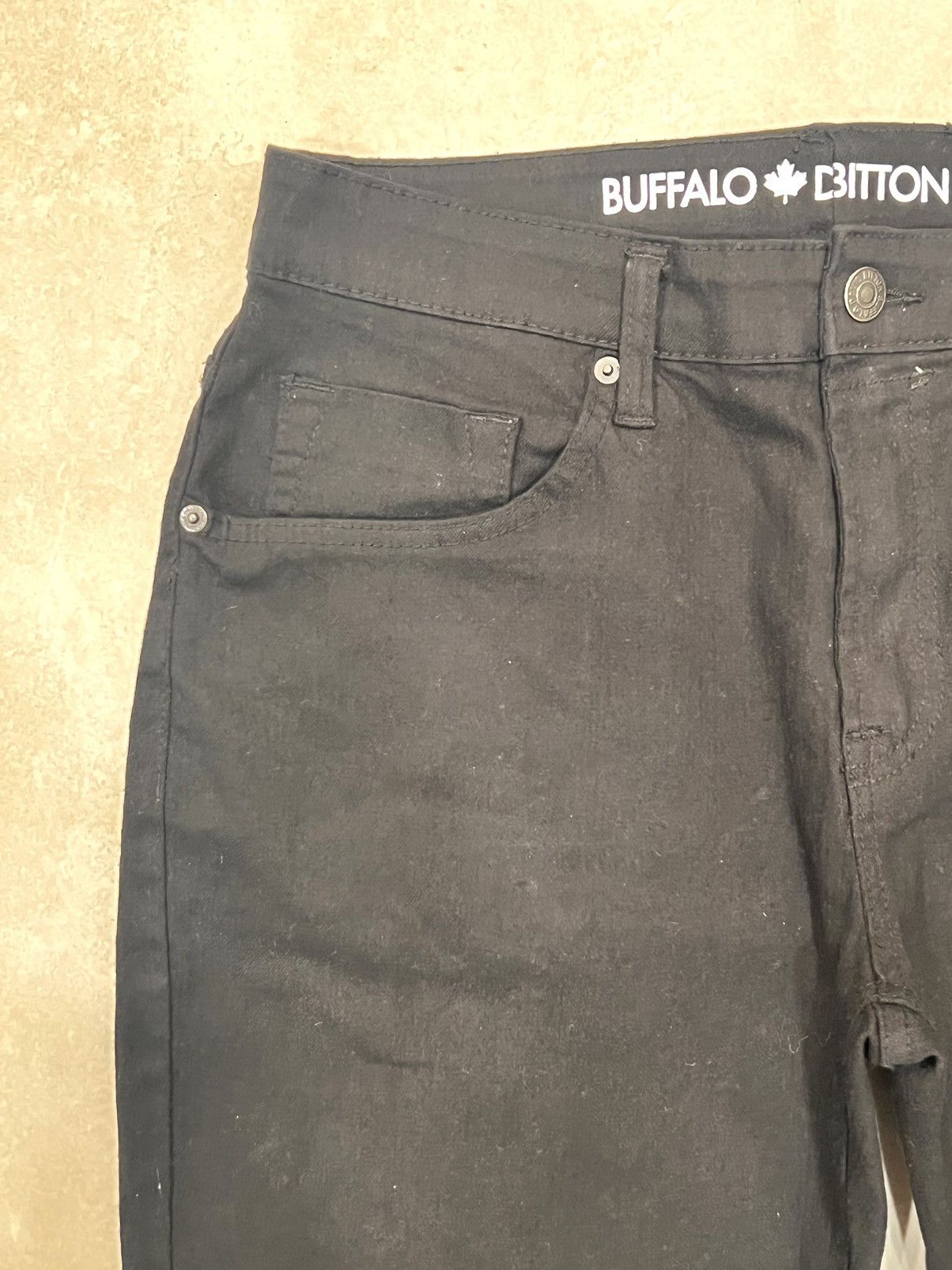 Buffalo David Bitton tailored black stretched denim Size US 34 / EU 50 - 4 Thumbnail