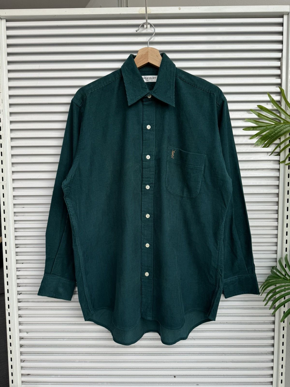 Yves Saint Laurent Vintage Yves Saint Laurent YSL Corduroy Shirt Size US L / EU 52-54 / 3 - 1 Thumbnail