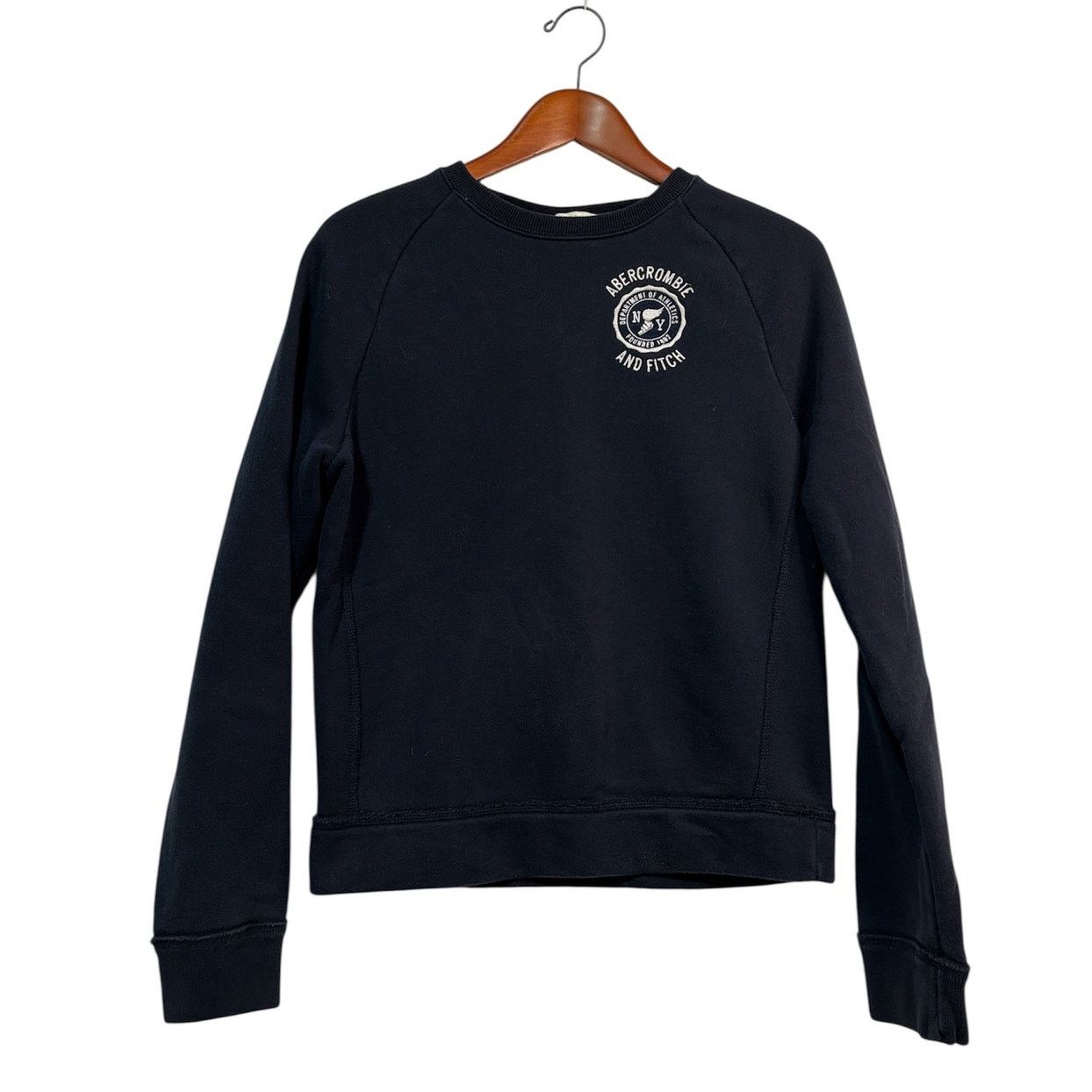 Abercrombie & Fitch ABERCROMBIE & FITCH Logo Muscle-Fit Fleece Sweatshirt Size S Size US S / EU 44-46 / 1 - 1 Thumbnail