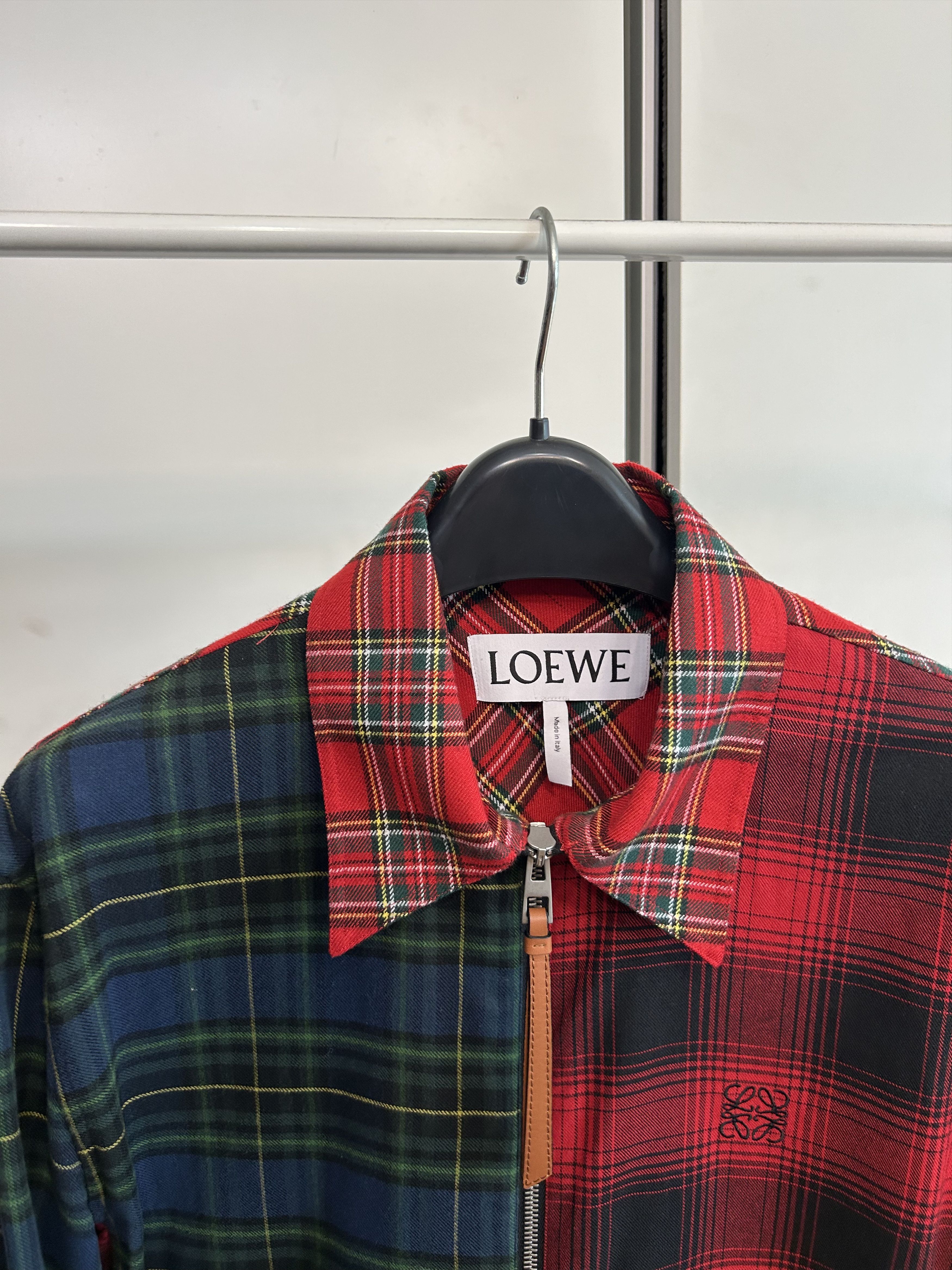Loewe LOEWE Mixed Tartan Check Jacket Size US M / EU 48-50 / 2 - 2 Thumbnail