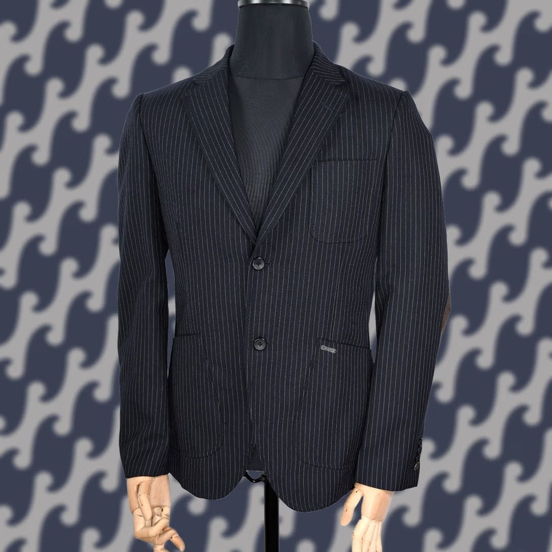 Scotch & Soda SCOTCH & SODA Blazer Jacket G-1 U.S Navy Engineered Garment Size M Blue Stripe Men Modern Vintage? (Note: Original content may be unclear) Size 40R - 1 Thumbnail