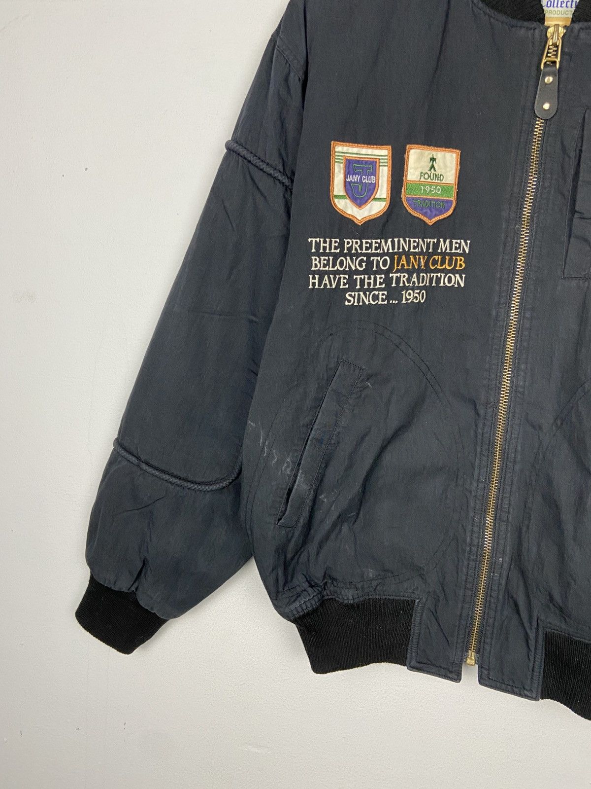 Japanese Brand VINTAGE JANNY STAFF CLUB BOMBER Size US L / EU 52-54 / 3 - 2 Thumbnail