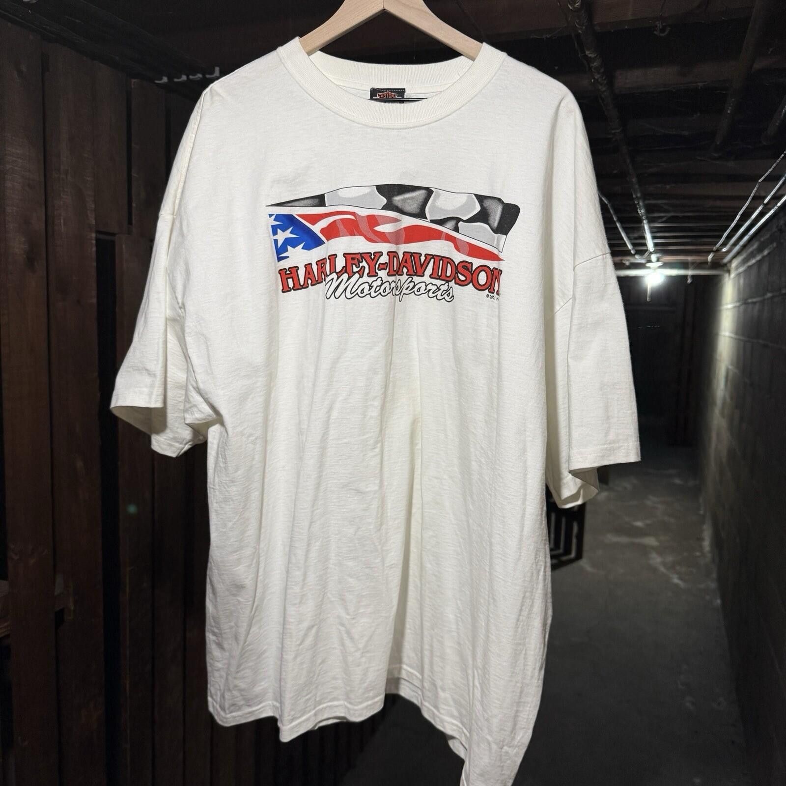 Harley Davidson Vintage 2001 Harley Davidson Freedom T Shirt 3XL White Size US XXL / EU 58 / 5 - 1 Thumbnail