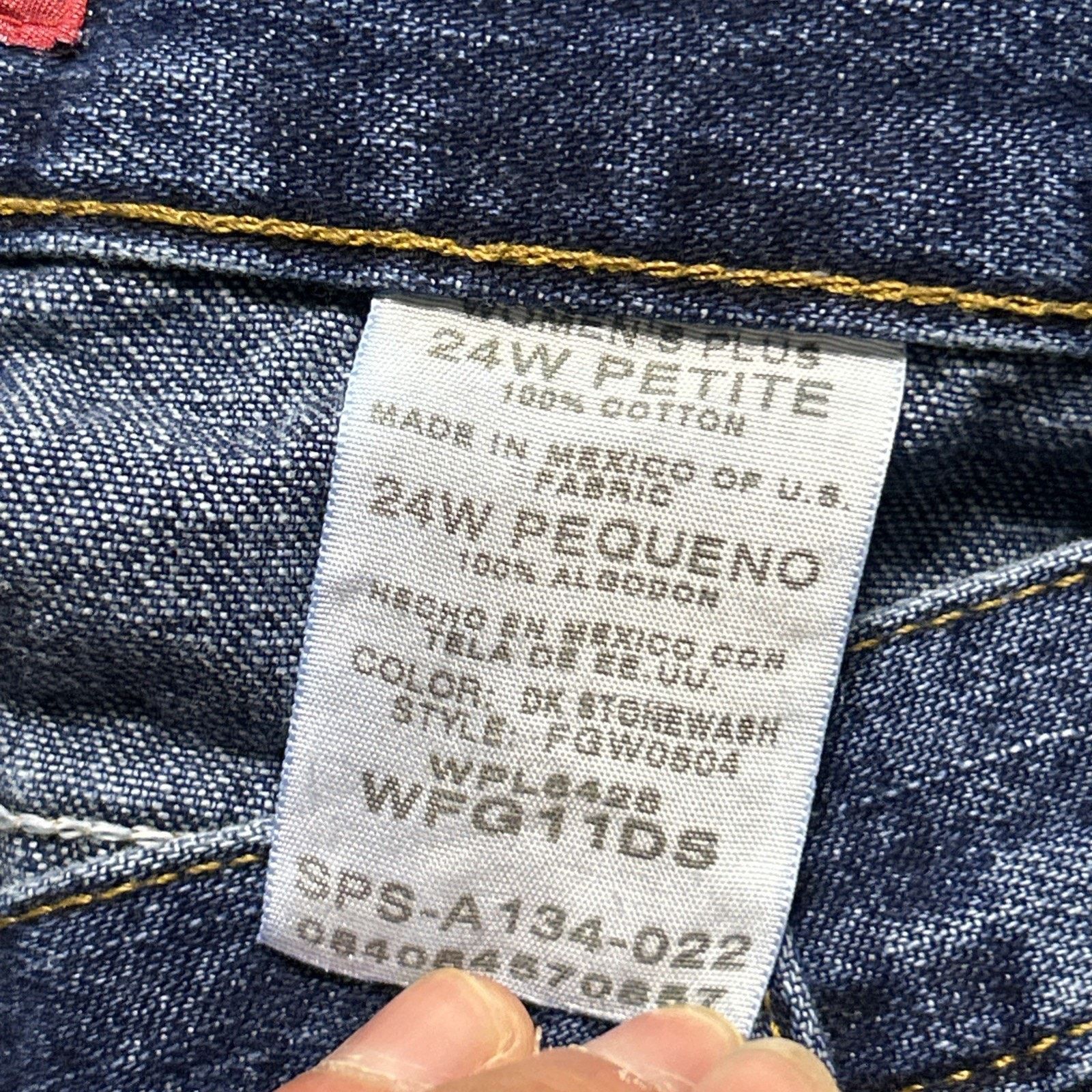 Faded Glory Beyond Baggy Jeans Womens 24W 43x28 Loose Hamilton Wide Size US 43 - 5 Thumbnail