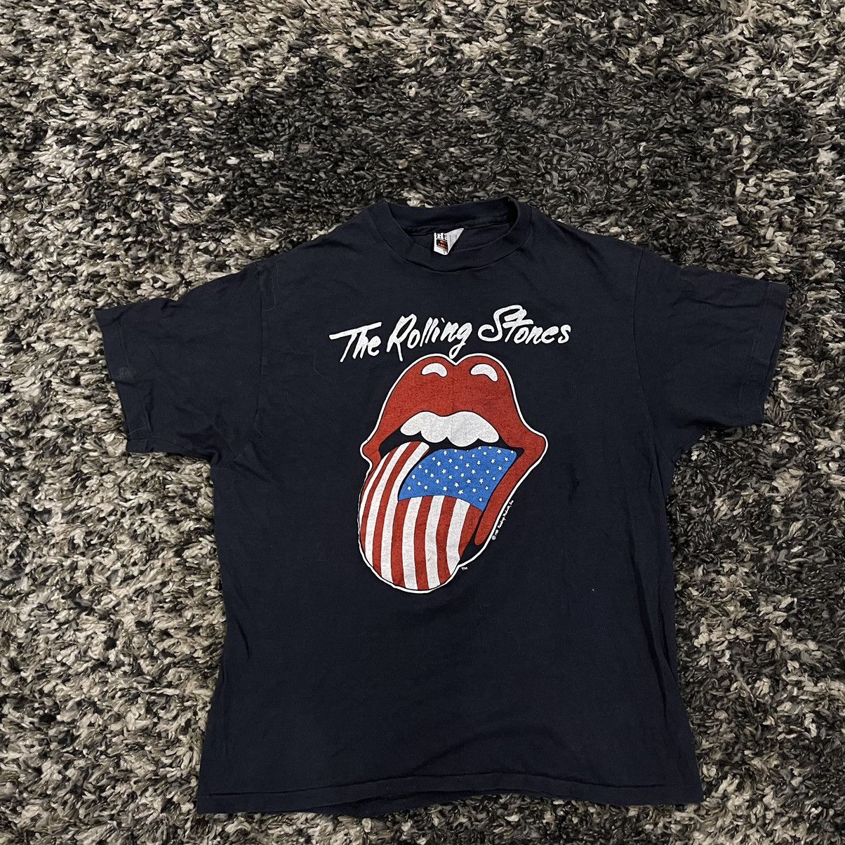Vintage Vintage 1981 Rolling Stones North America Tour Single Stitch Size US S / EU 44-46 / 1 - 1 Thumbnail