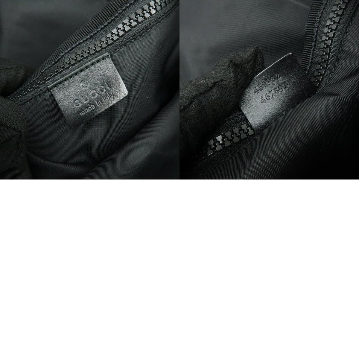 Gucci Gucci L'Aveugle Par Amour Embroidered Canvas Backpack Black Size ONE SIZE - 8 Thumbnail