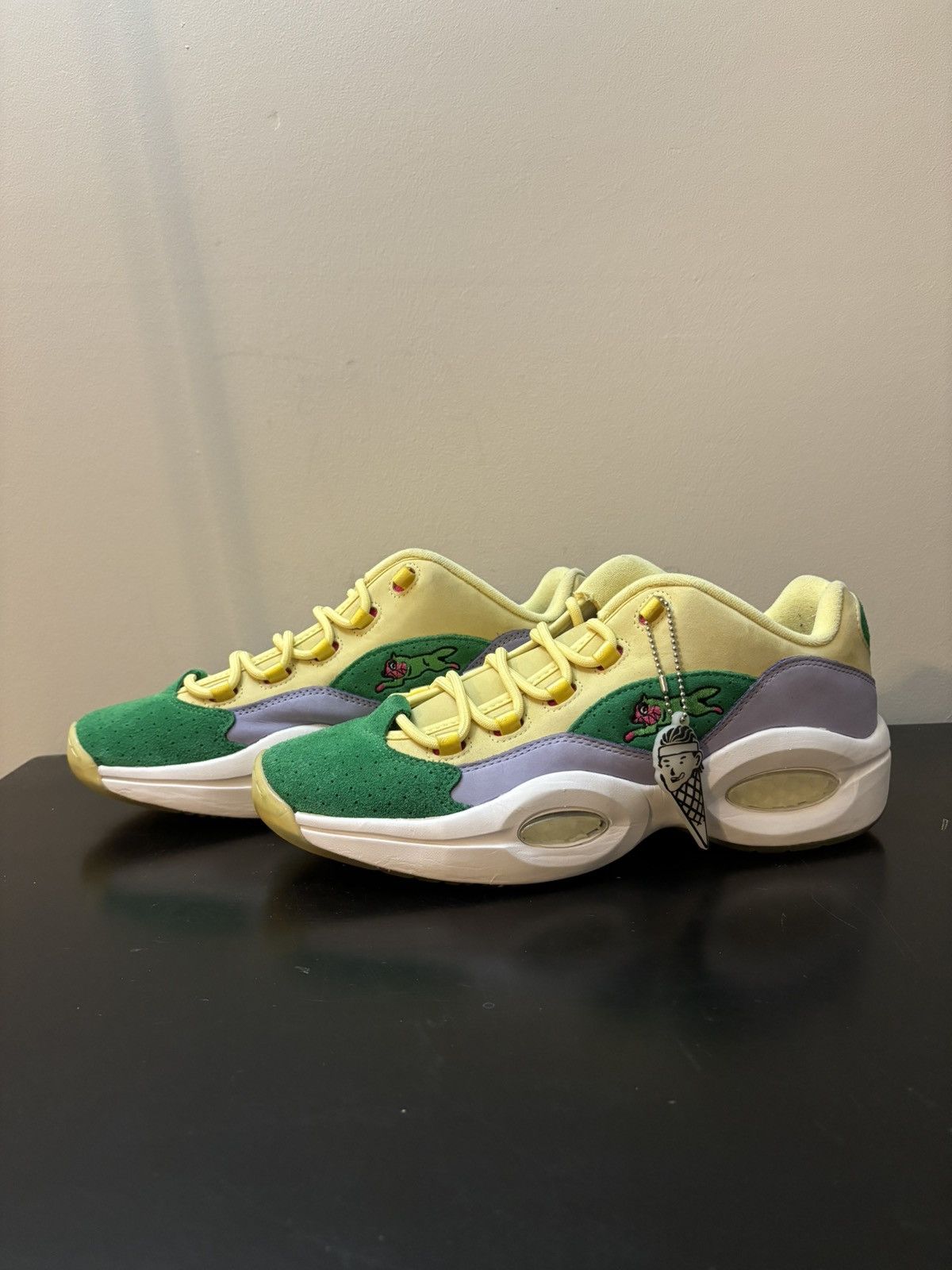 Yellow Reebok Question Low Bbc Reebok Question Low BBC Ice Cream