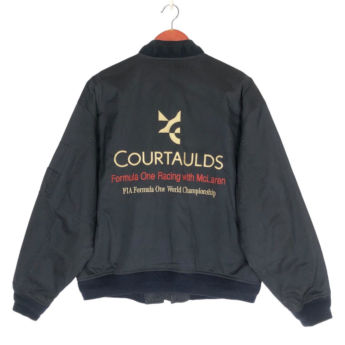 Malcolm McLaren × Vintage Vintage F-1 Racing Courtaulds Bomber Jacket Size M Size US M / EU 48-50 / 2 - 1 Thumbnail