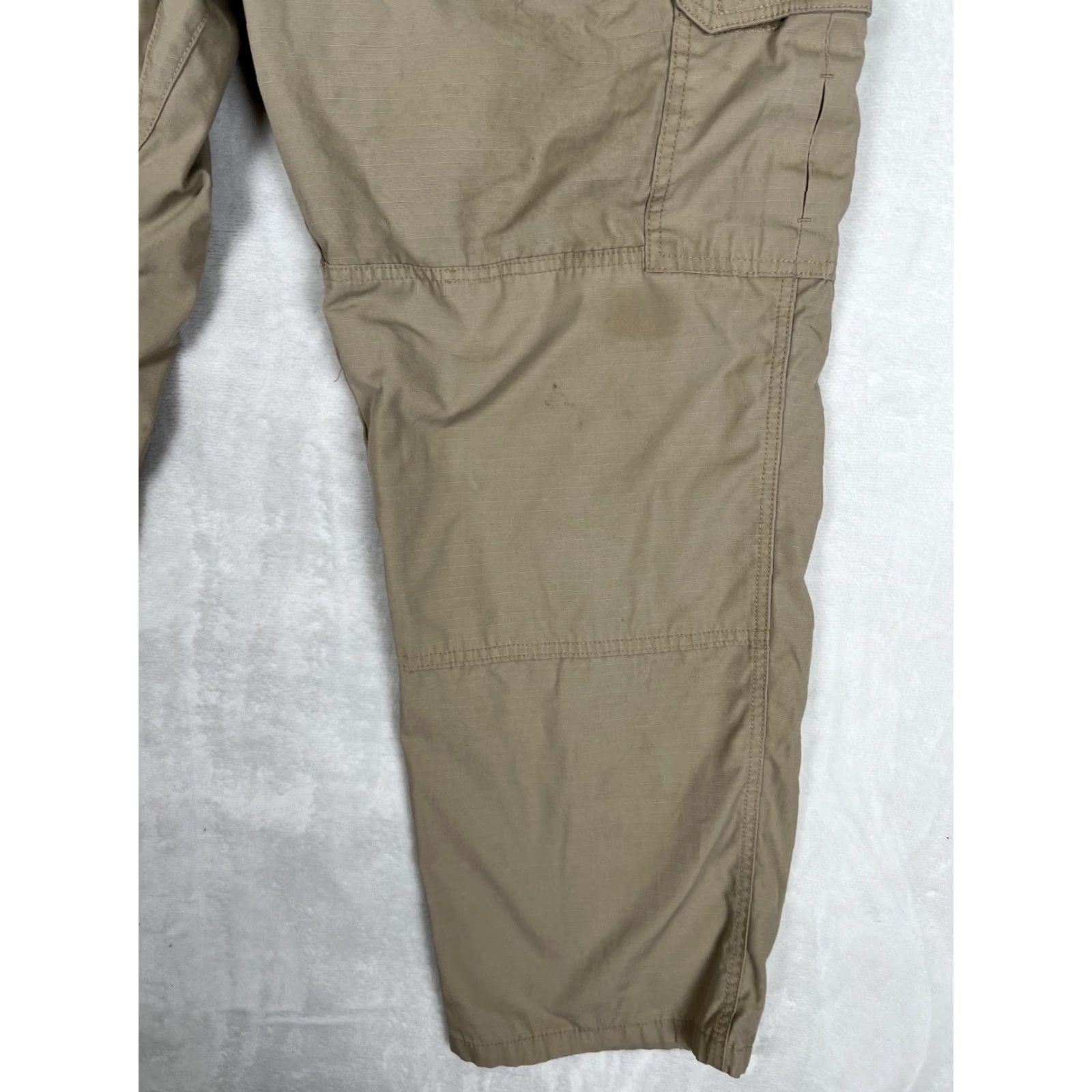 Vintage 5.11 Tactical Cargo Pants 44x32 Tan Beige Ripstop Utility Military Workwear Size US 44 / EU 60 - 5 Thumbnail