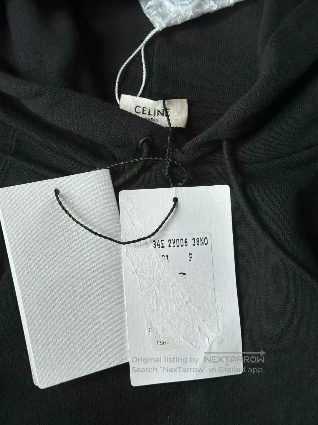 Celine celine black logo hoodie sweatshirt. Size S / US 4 / IT 40 - 4 Thumbnail