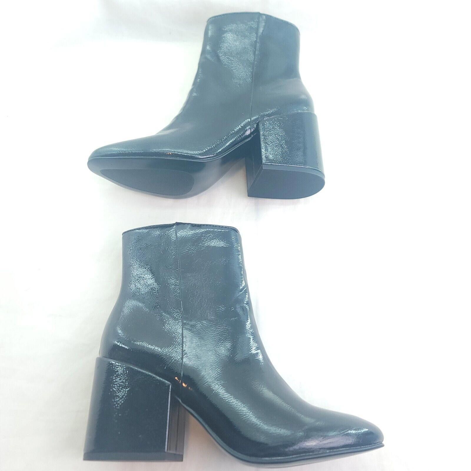 Designer Madden Girl Black Arrcade Glossy Ankle Heeled Size 7 Boots Size US 7 / IT 37 - 6 Thumbnail
