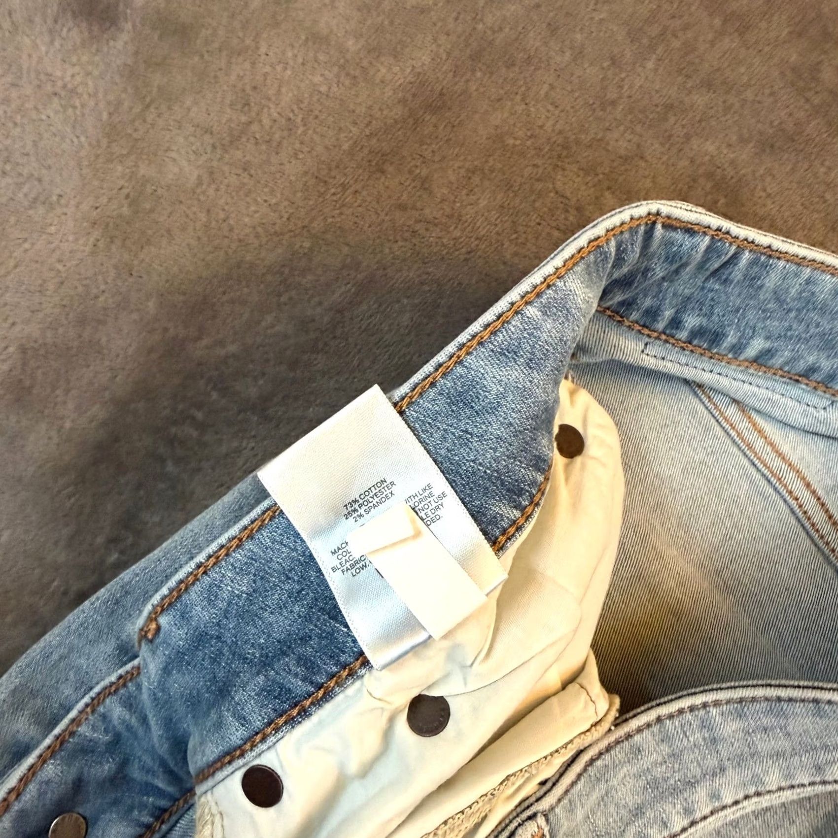 Express Express Athletic Slim Jeans Mens 31x32" Light Wash Denim Pants Blue Toya? Size US 31 - 7 Thumbnail