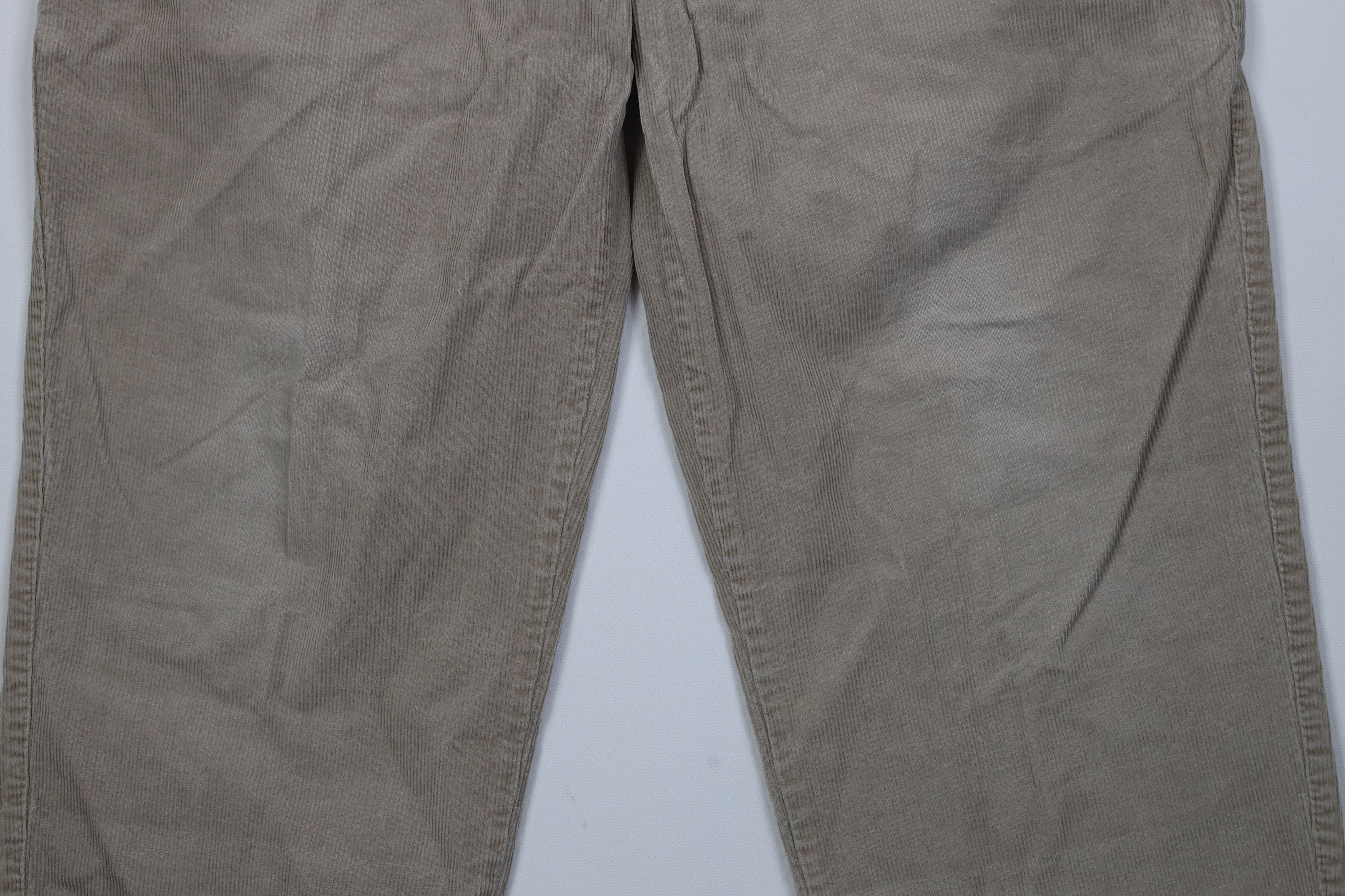 Vintage Vintage 90s Streetwear Wide Leg Corduroy Chino Pants Beige Size US 32 / EU 48 - 3 Thumbnail