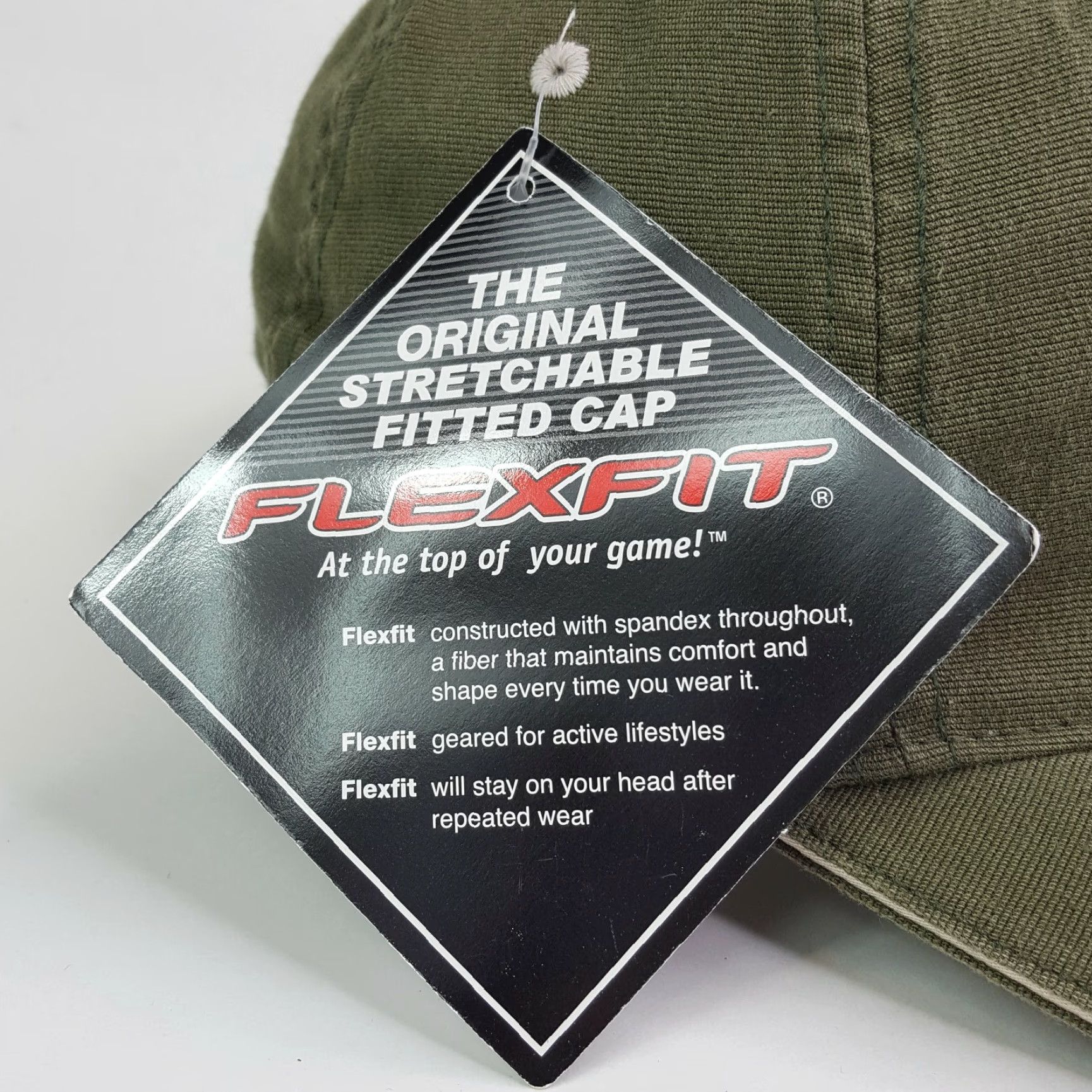 Vintage Town Talk Deer Creek Golf Club Stretch One Size Golf Hat Baseball Cap PGA Sports Green Vintage Retro Casual Embroidered Adjustable Breathable Size ONE SIZE - 6 Thumbnail