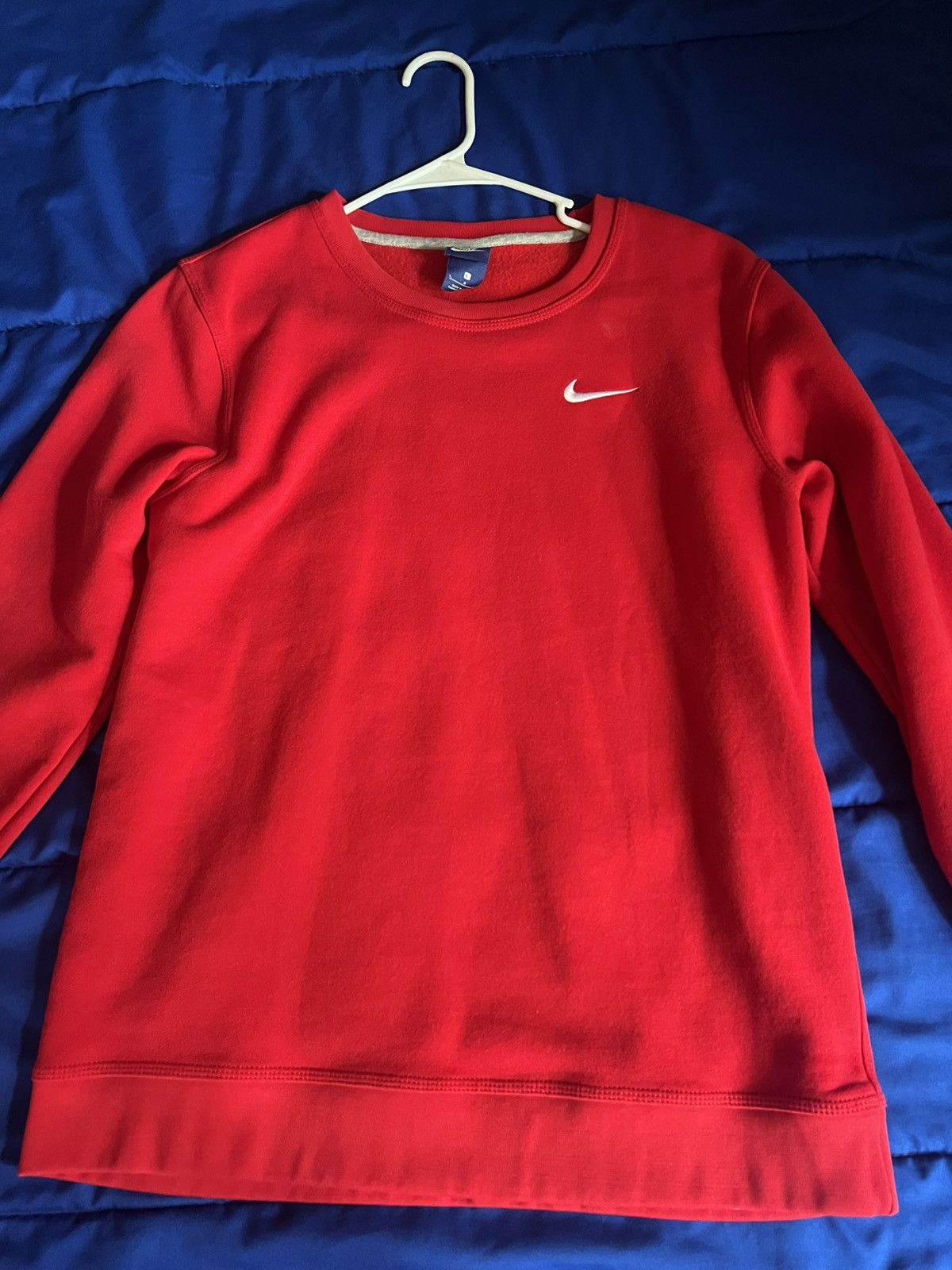 Nike × Vintage Nike logo long sleeve red Size US L / EU 52-54 / 3 - 3 Thumbnail