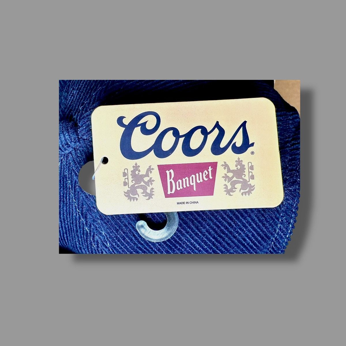 Mad Engine Mad Engine Coors Banquet Mens Blue Corduroy Trapper Hat OS Size ONE SIZE - 11 Thumbnail