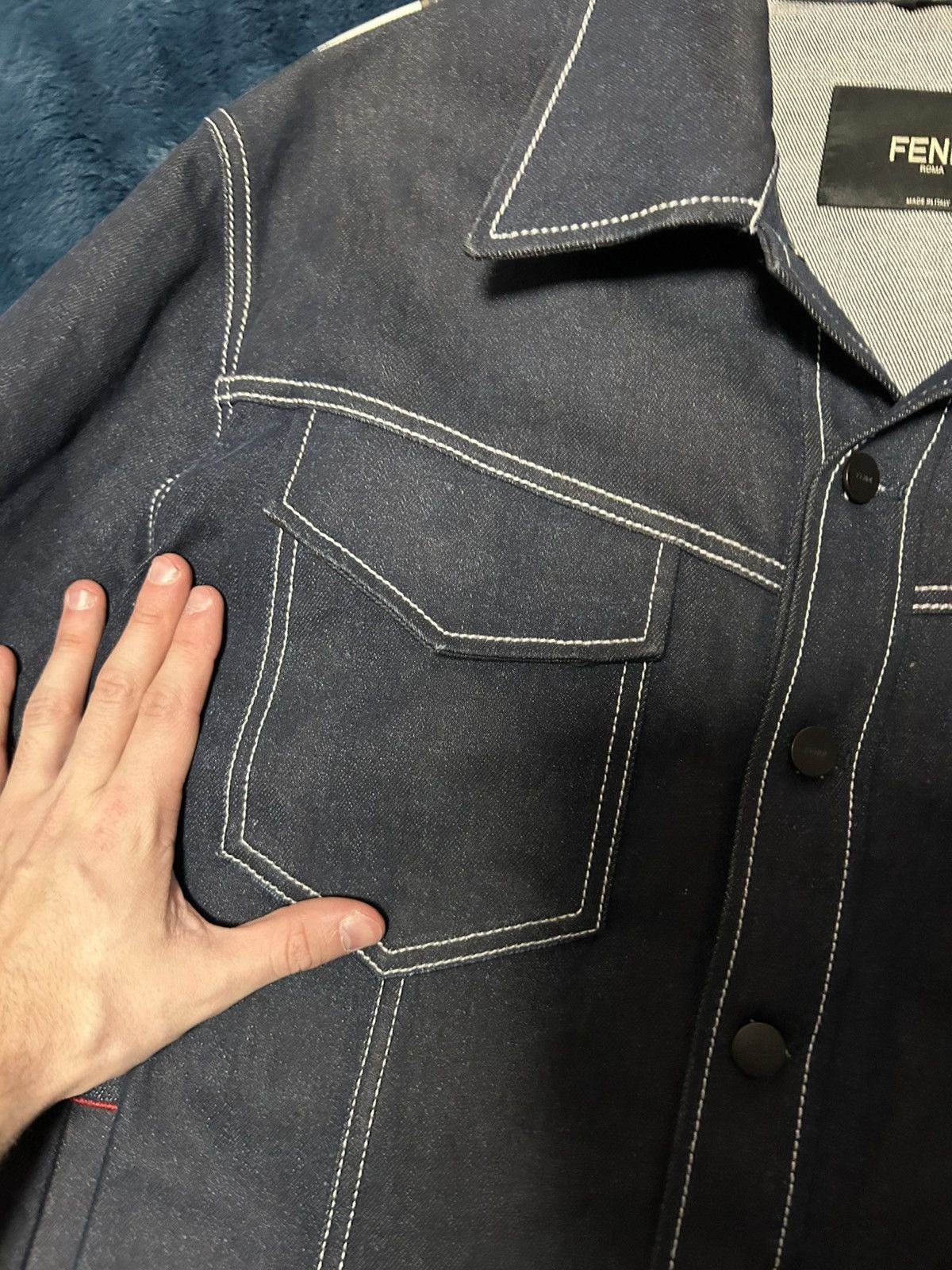 Fendi Fendi Roma denim jacket Size US XL / EU 56 / 4 - 2 Thumbnail