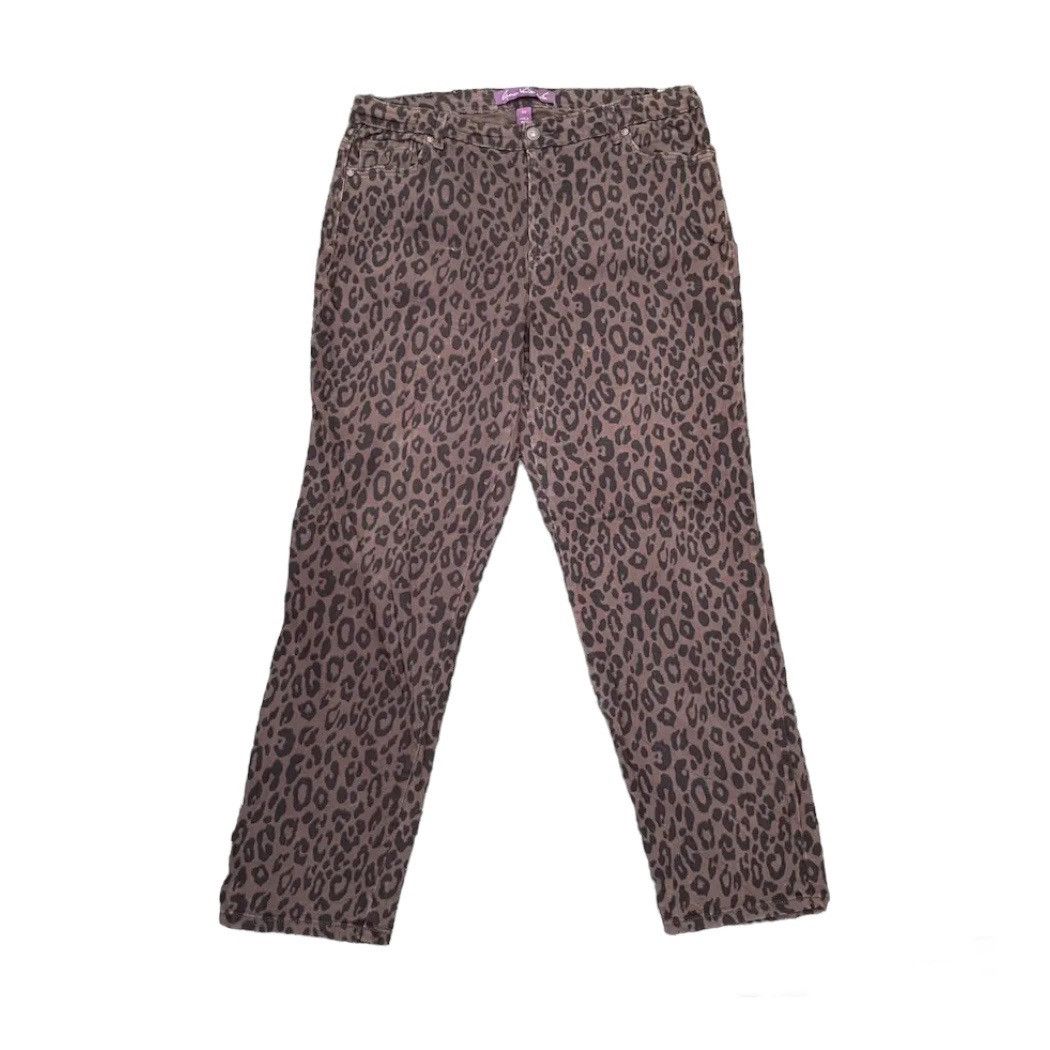 Art Comes First × Japanese Brand Gloria Vandesilb Stretchable Pants Leopard Pattern Pants Size US 34 / EU 50 - 1 Thumbnail