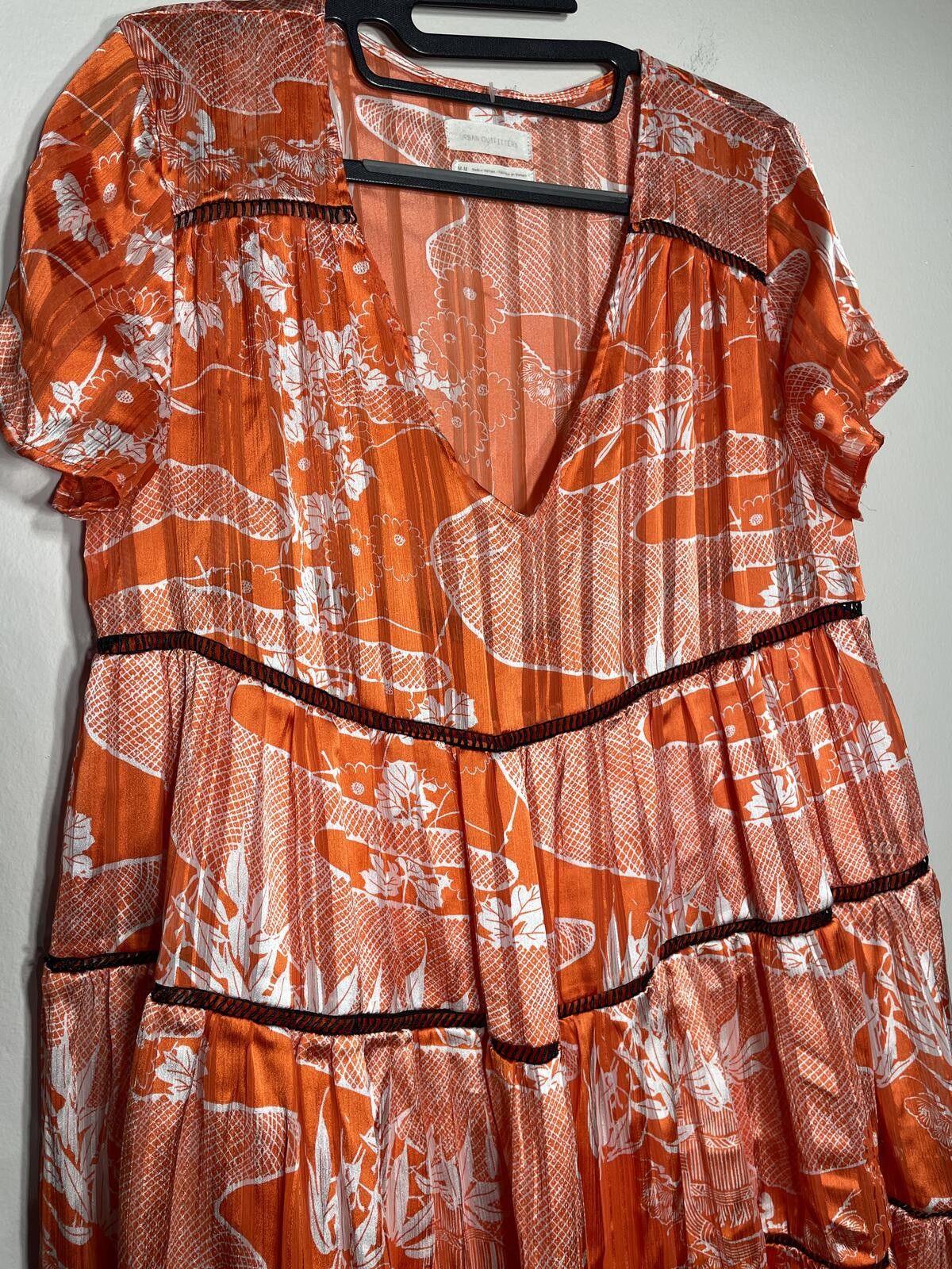Urban Outfitters URBAN OUTFITTERS Pippa Chiffon Tier Mini Dress Babydoll Sz M Size M / US 6-8 / IT 42-44 - 5 Thumbnail