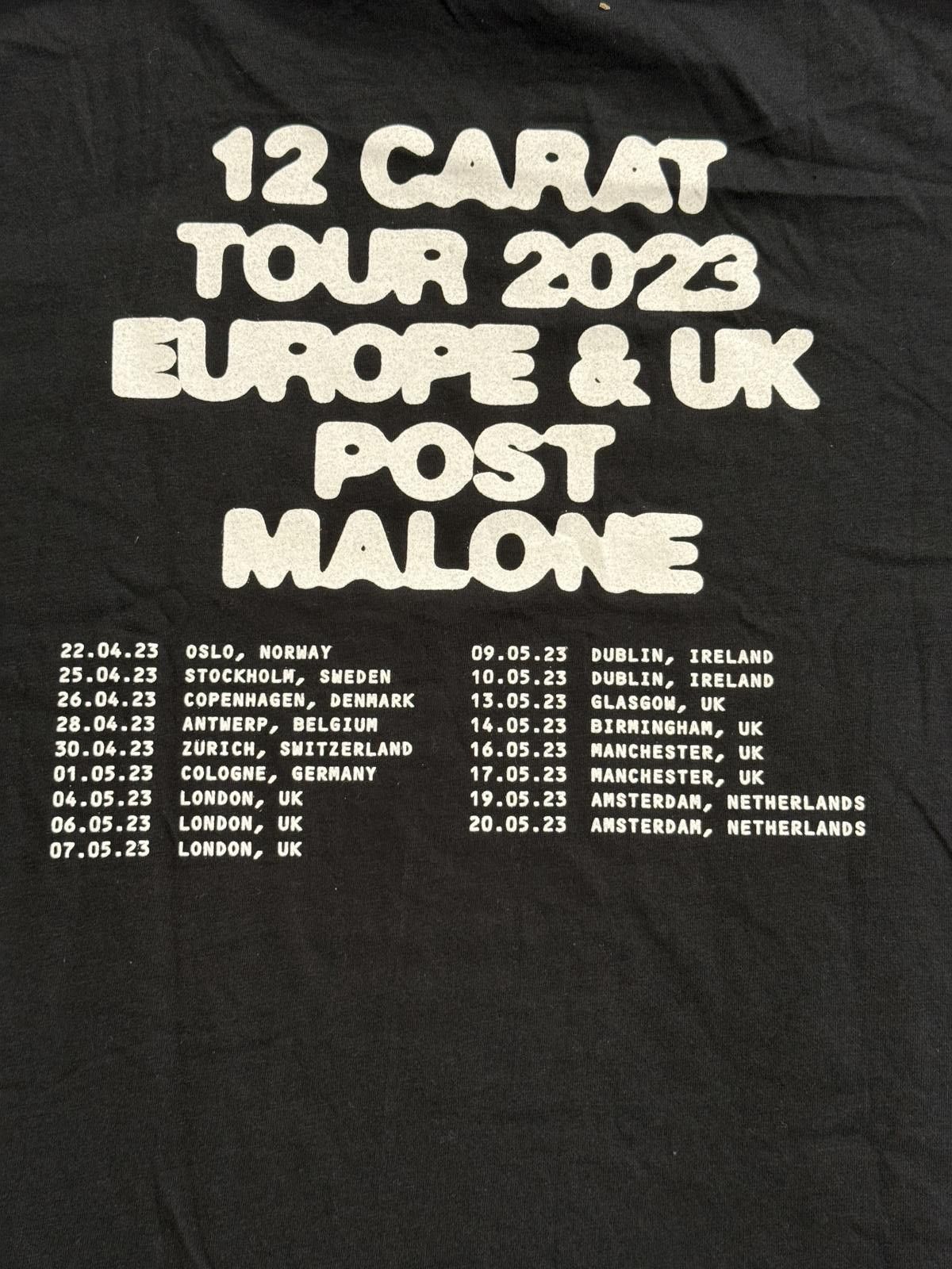 Designer Post Malone Fangs Tour Shirt - Twelve Carat 2023 Tour Tee M Size US M / EU 48-50 / 2 - 5 Thumbnail