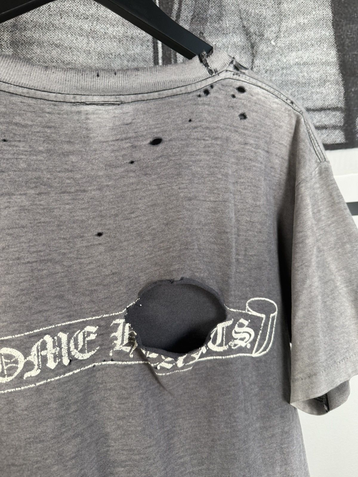 Chrome Hearts ULTIMATE VINTAGE CHROME⛓️90s THRASHED & SUNFADED LOGO POCKET Size US L / EU 52-54 / 3 - 16 Thumbnail