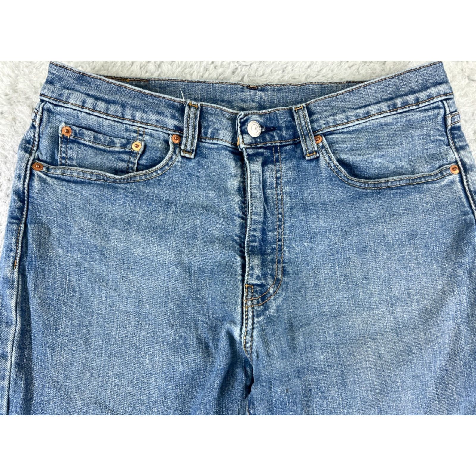 Levi's Levi's 514 Jeans Denim Blue Cotton Blend 34x32 Regular Adult Men Size US 34 / EU 50 - 4 Thumbnail
