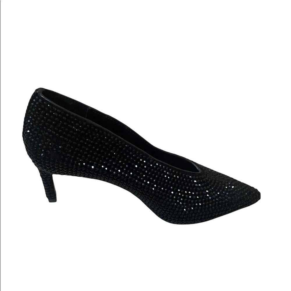 Other New Lola Cruz Black Crystal Embellishment Heel Pumps Size 39 Size US 9 / IT 39 - 5 Thumbnail