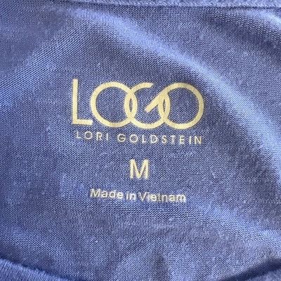 Other LOGO By Lori Goldstein Blue Sleeveless Sharkbite Hem Tunic T Size M / US 6-8 / IT 42-44 - 11 Thumbnail