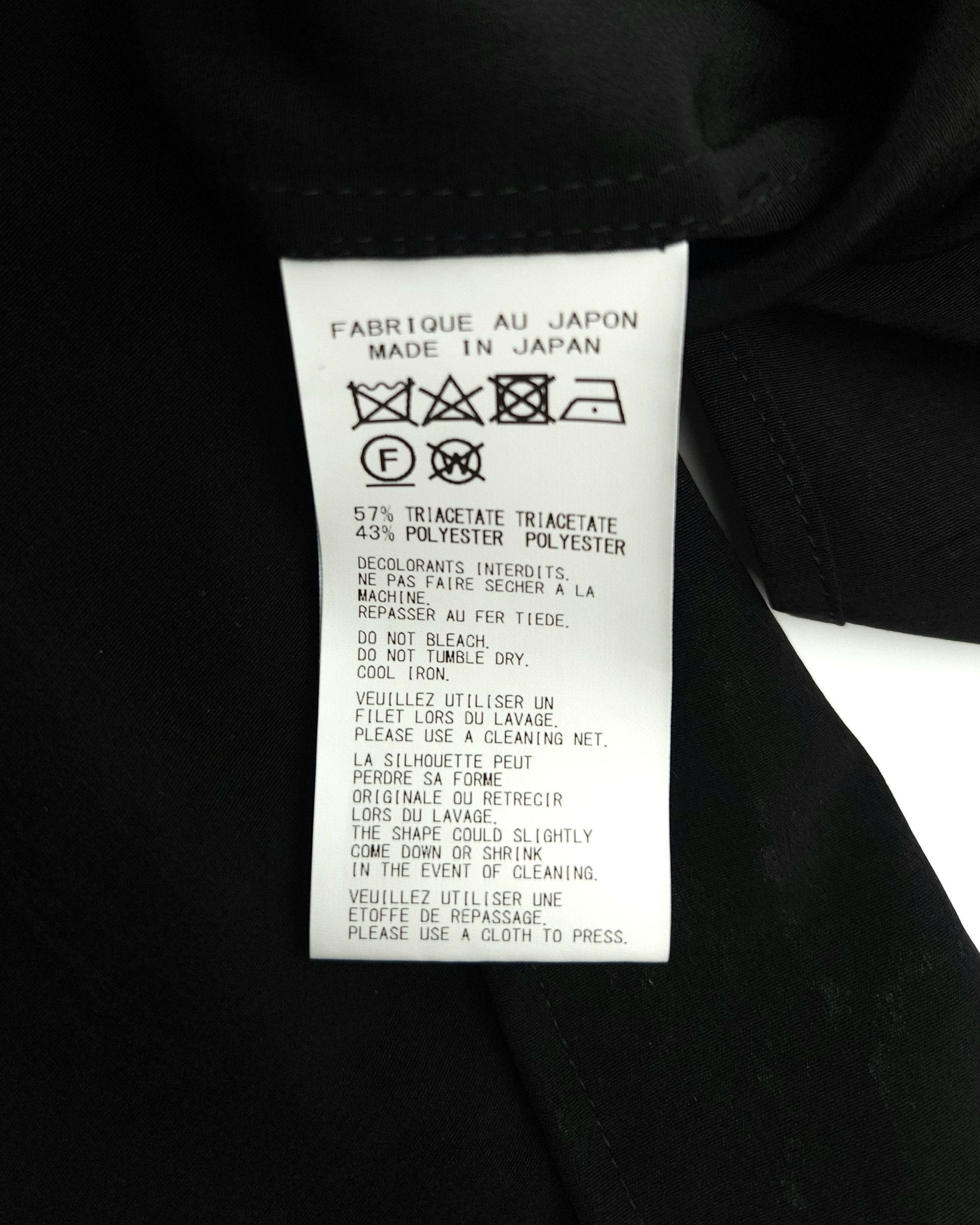 Yohji Yamamoto Yohji Yamamoto Pour Homme Open Collar Short Sleeve Shirt Size US M / EU 48-50 / 2 - 3 Thumbnail