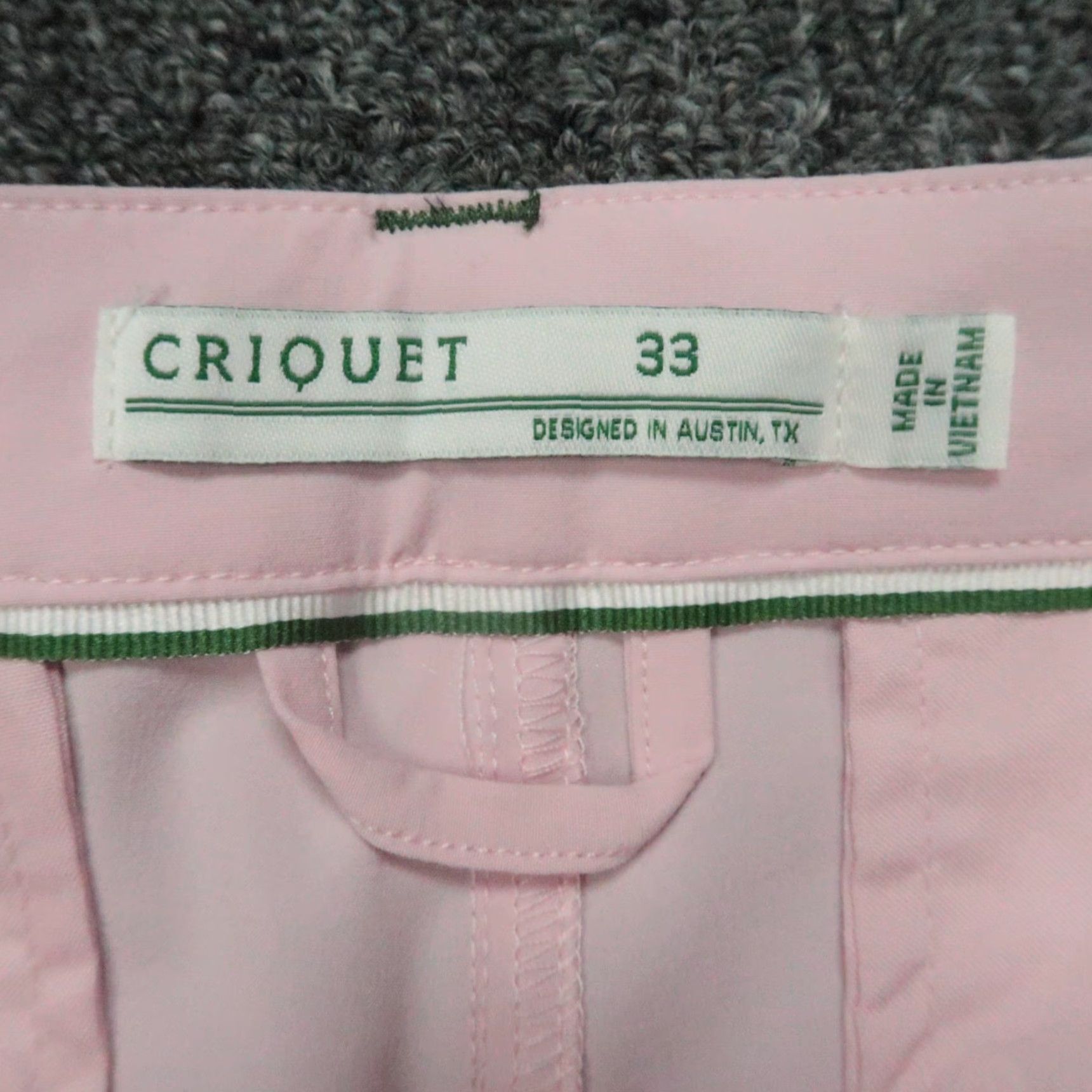 Vintage Criquet Shorts Mens 33 Pink Anytime Performance Lightweight Chino NWT Size US 33 - 3 Thumbnail