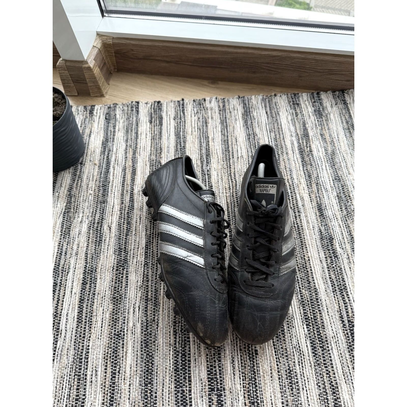 Adidas VINTAGE Adidas Napoli Boots Football US 8 Mens Leather Black 60s 70s FIFA Limited Edition Rare Boots Adidas Napoli Boots Size US 8 / EU 41 - 2 Thumbnail