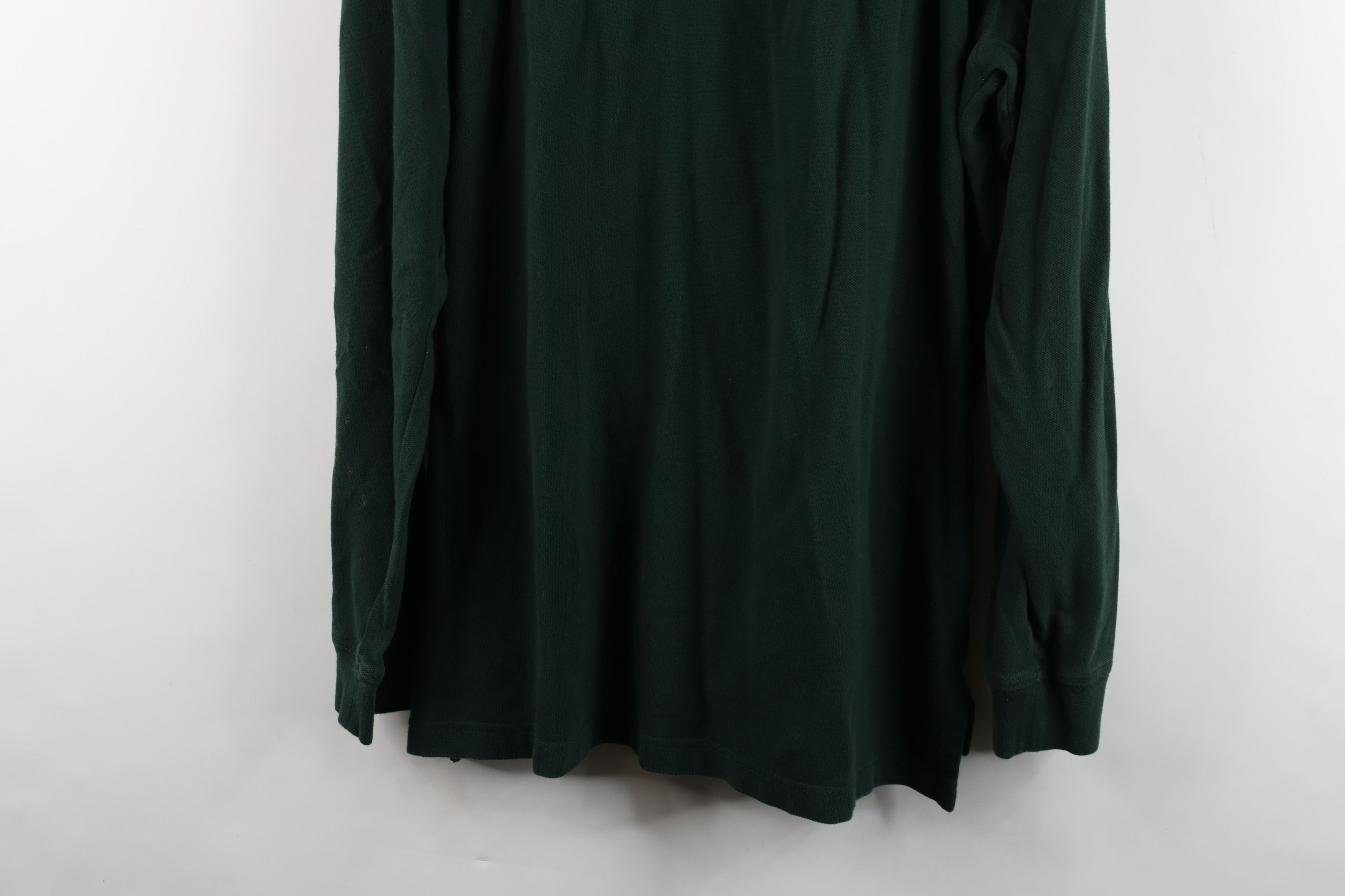 Brooks Brothers Vintage 90s Brooks Brothers Long Sleeve Rugby Polo Green Size US XL / EU 56 / 4 - 12 Thumbnail