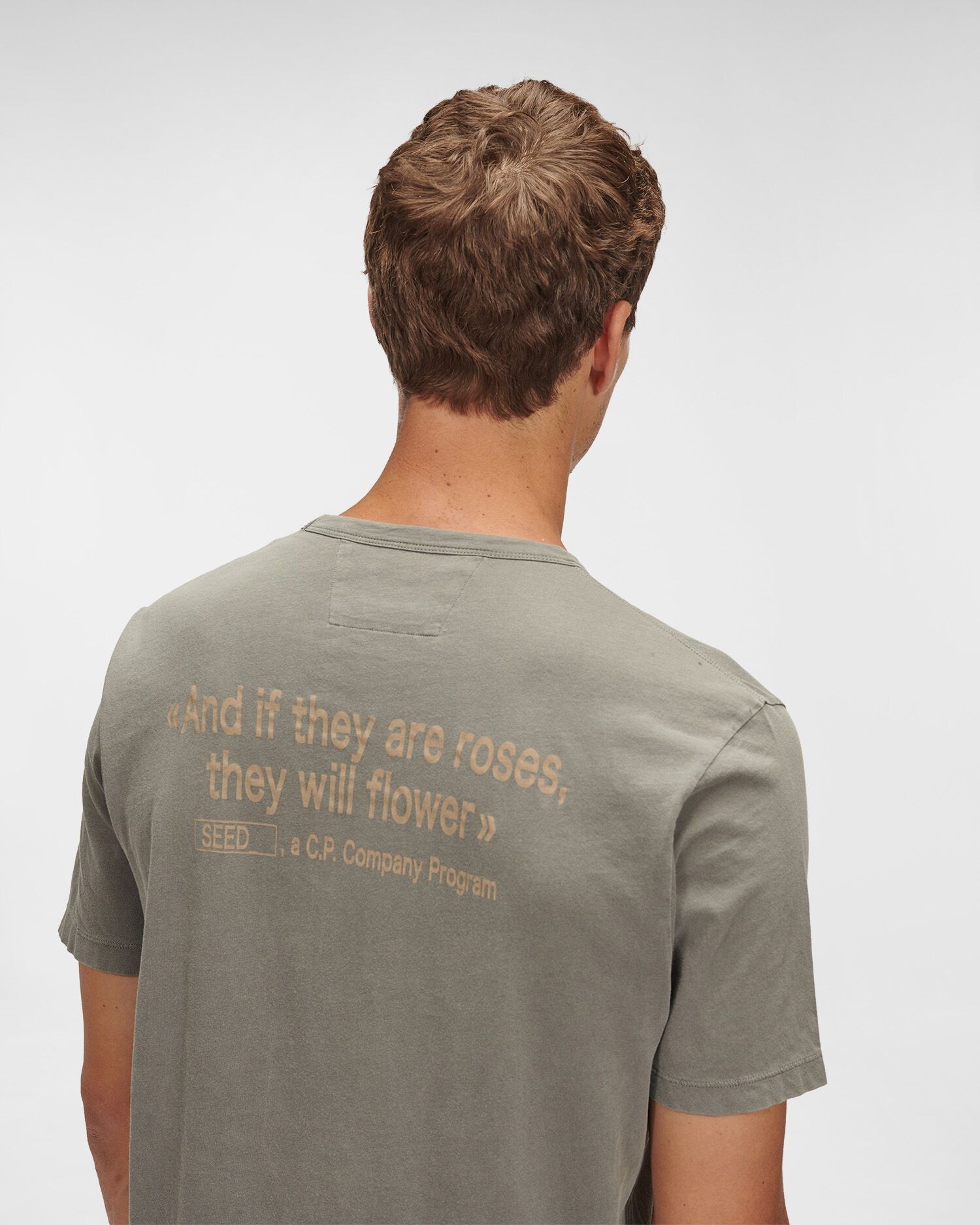 C.P. Company o1y1224 Logo Crewneck T-Shirt in Grey Size US XS / EU 42 / 0 - 6 Thumbnail