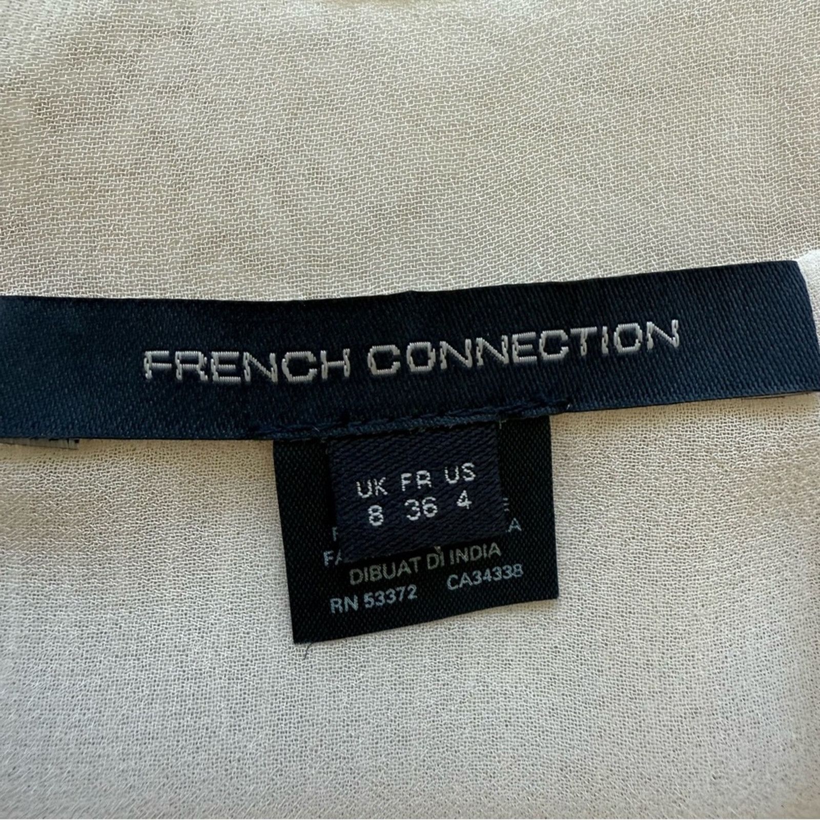 French Connection French Connection women beige top with sequins size 4 US Size S / US 4 / IT 40 - 6 Thumbnail