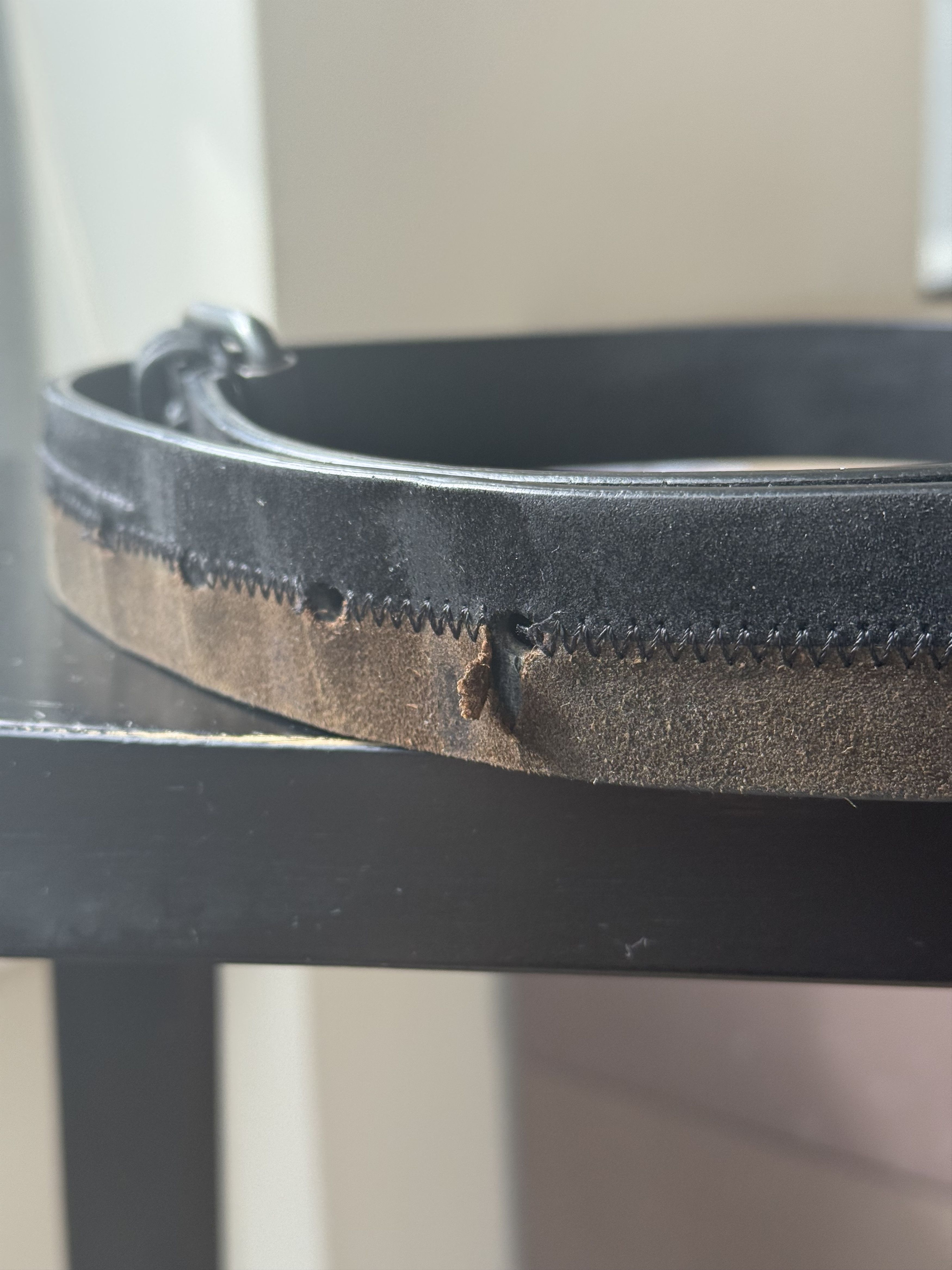 Haider Ackermann Black/Brown Embroidered Suede Belt Size ONE SIZE - 5 Thumbnail