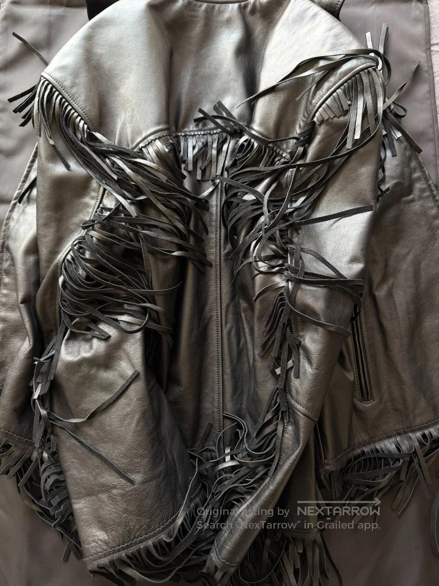 Balenciaga Balenciaga Fringed Leather Jacket. Size XS / US 0-2 / IT 36-38 - 6 Thumbnail