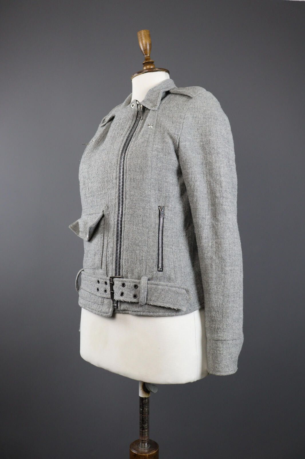 Golden Goose Ladies Golden Goose Wool Acymetric Full Zip Jacket Size M Size M / US 6-8 / IT 42-44 - 4 Thumbnail