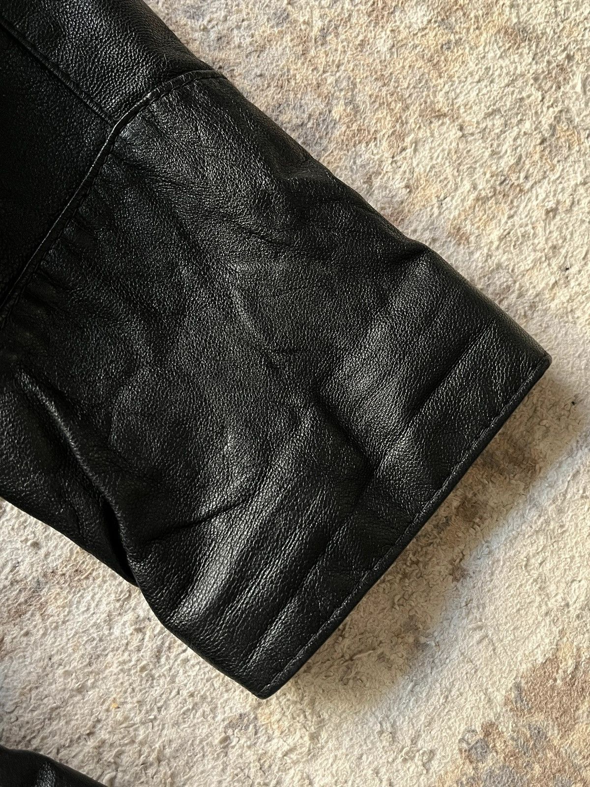 Other Vintage 1980's - 1990's Sz M Leather Jacket Black Rare Size M / US 6-8 / IT 42-44 - 11 Thumbnail