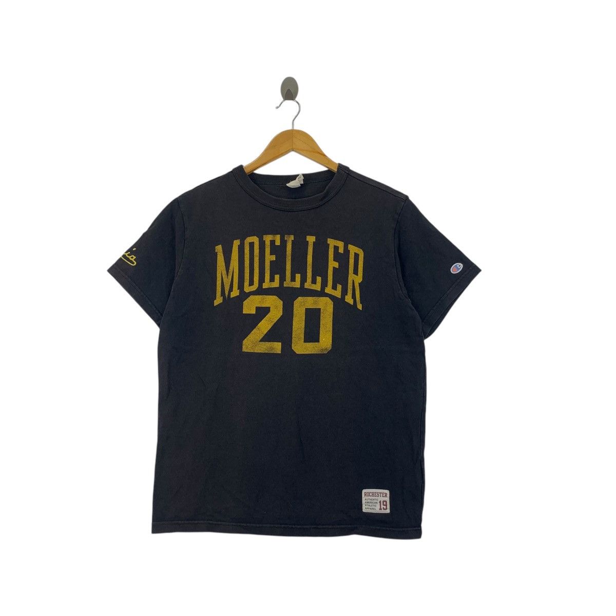 Vintage CHAMPION MOELLER Natural Sun Faded Tee Shirt Top