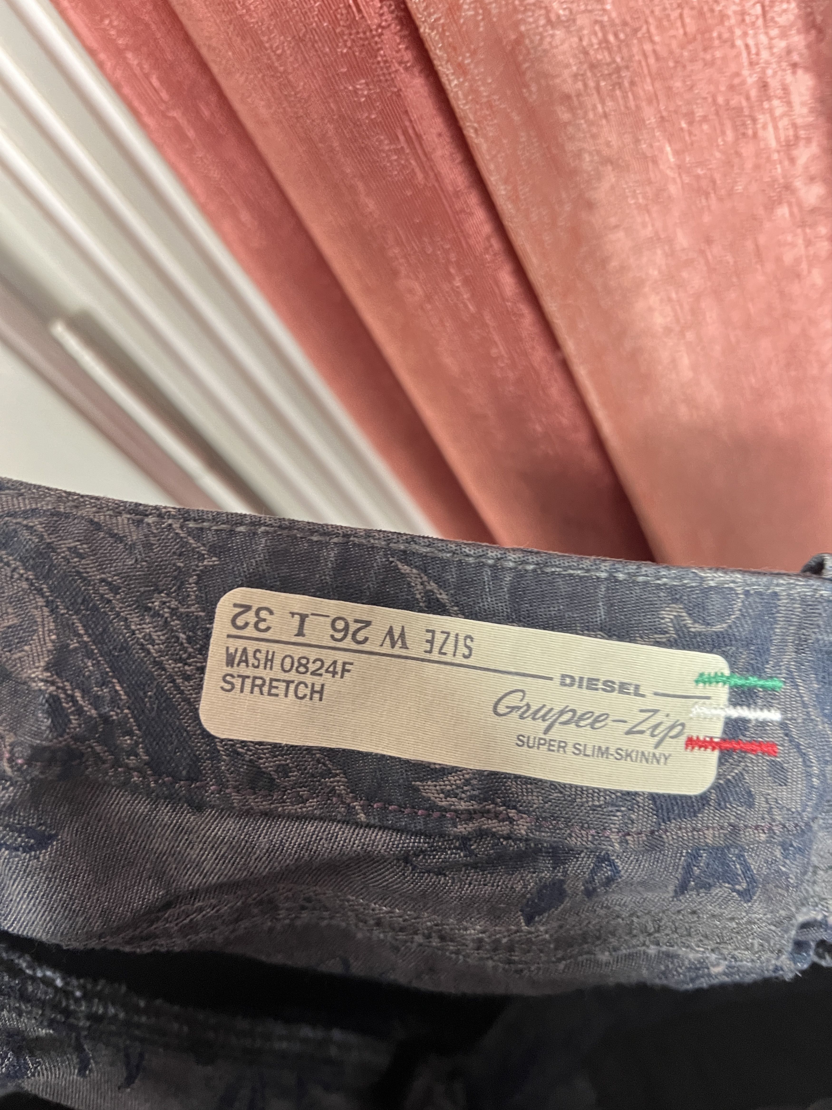 Diesel DIESEL GRUPEE 0824 F SLIM SKINNY STRETCH WOMAN W25 L 32 Size 25" / US 0 / IT 36 - 12 Thumbnail