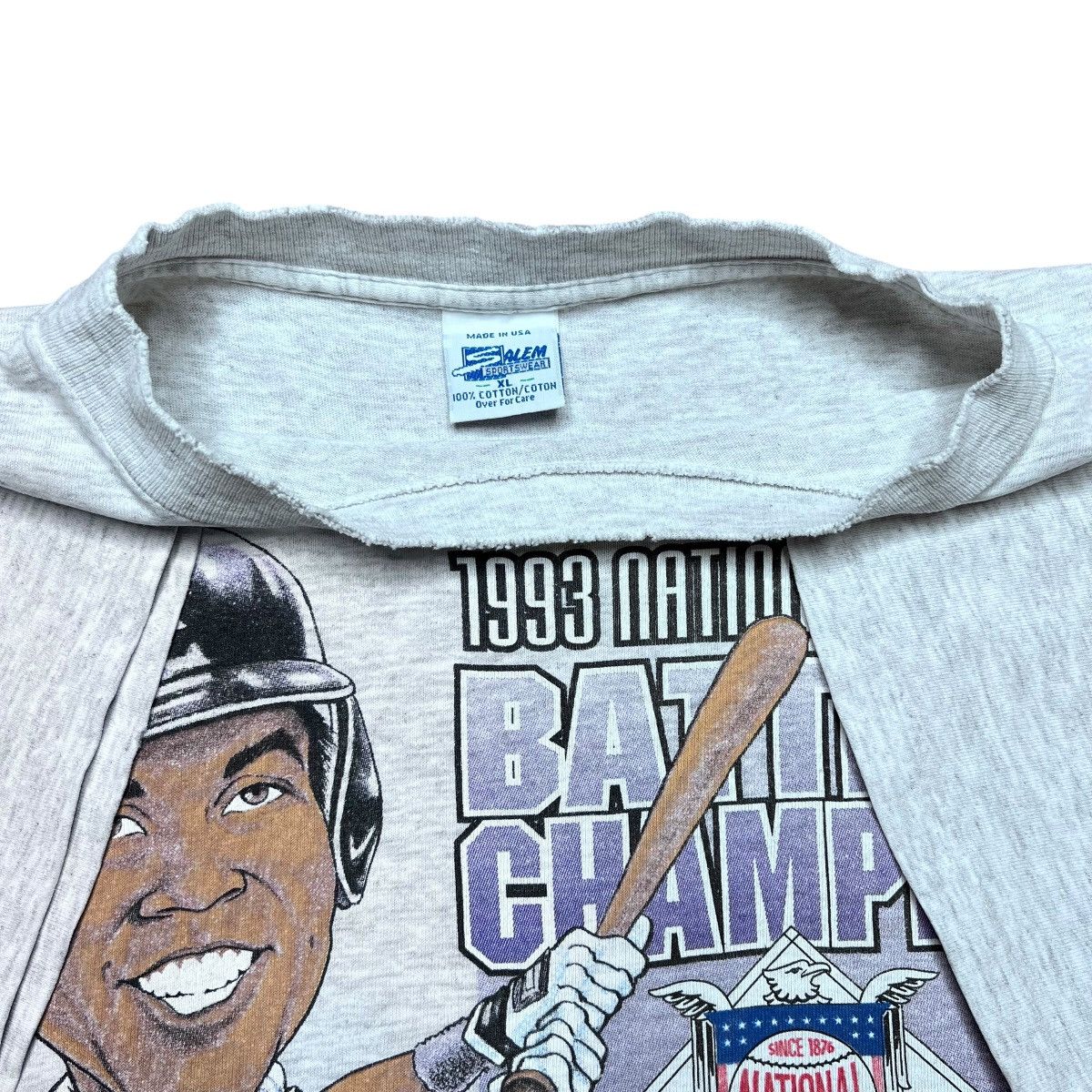 Salem Sportswear Vtg 1993 MLB Colorado Rockies Galarraga Salem Sportswear Tee Size US XXL / EU 58 / 5 - 2 Thumbnail