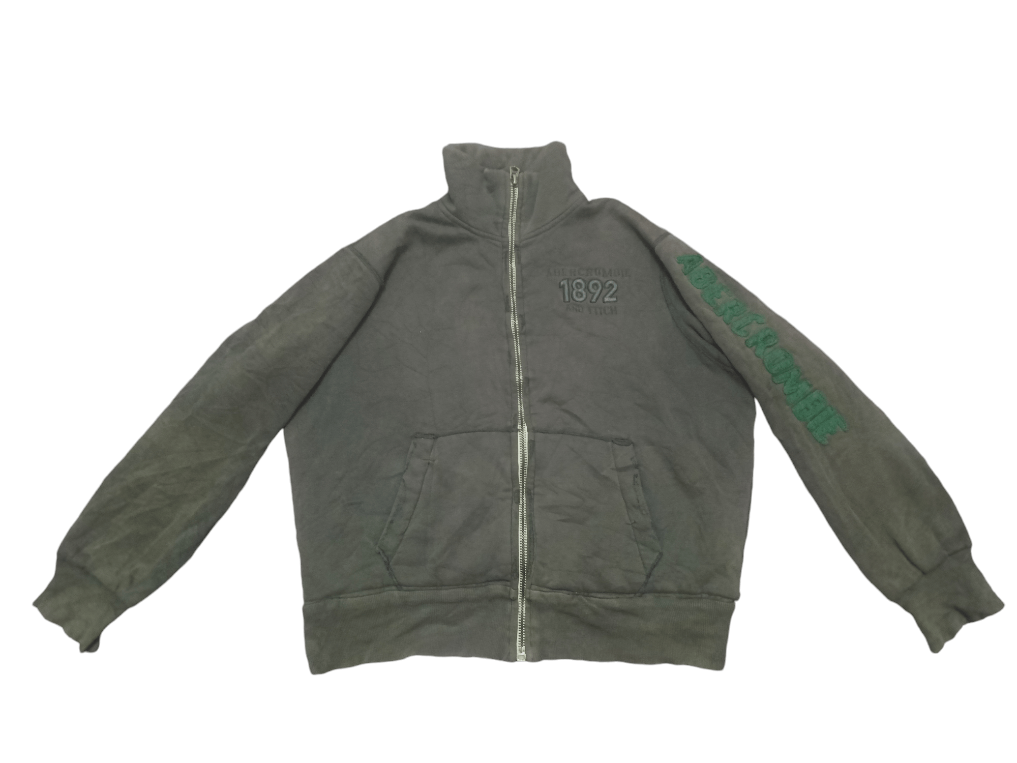 Abercrombie & Fitch × Japanese Brand Vtg Distressed thrashed abercrombie & fitch sweater Size US XL / EU 56 / 4 - 1 Thumbnail
