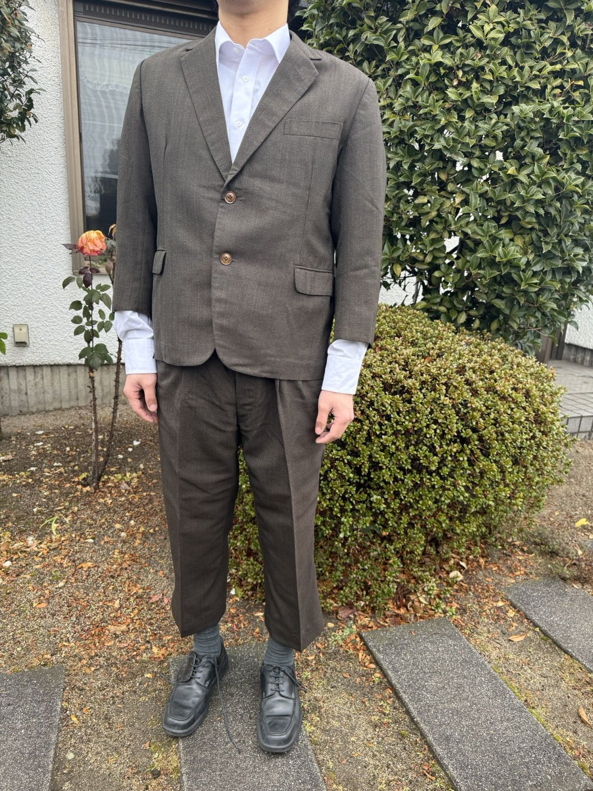 Other Spring&Summer Vintage English Wool Suit Size 36R - 1 Thumbnail