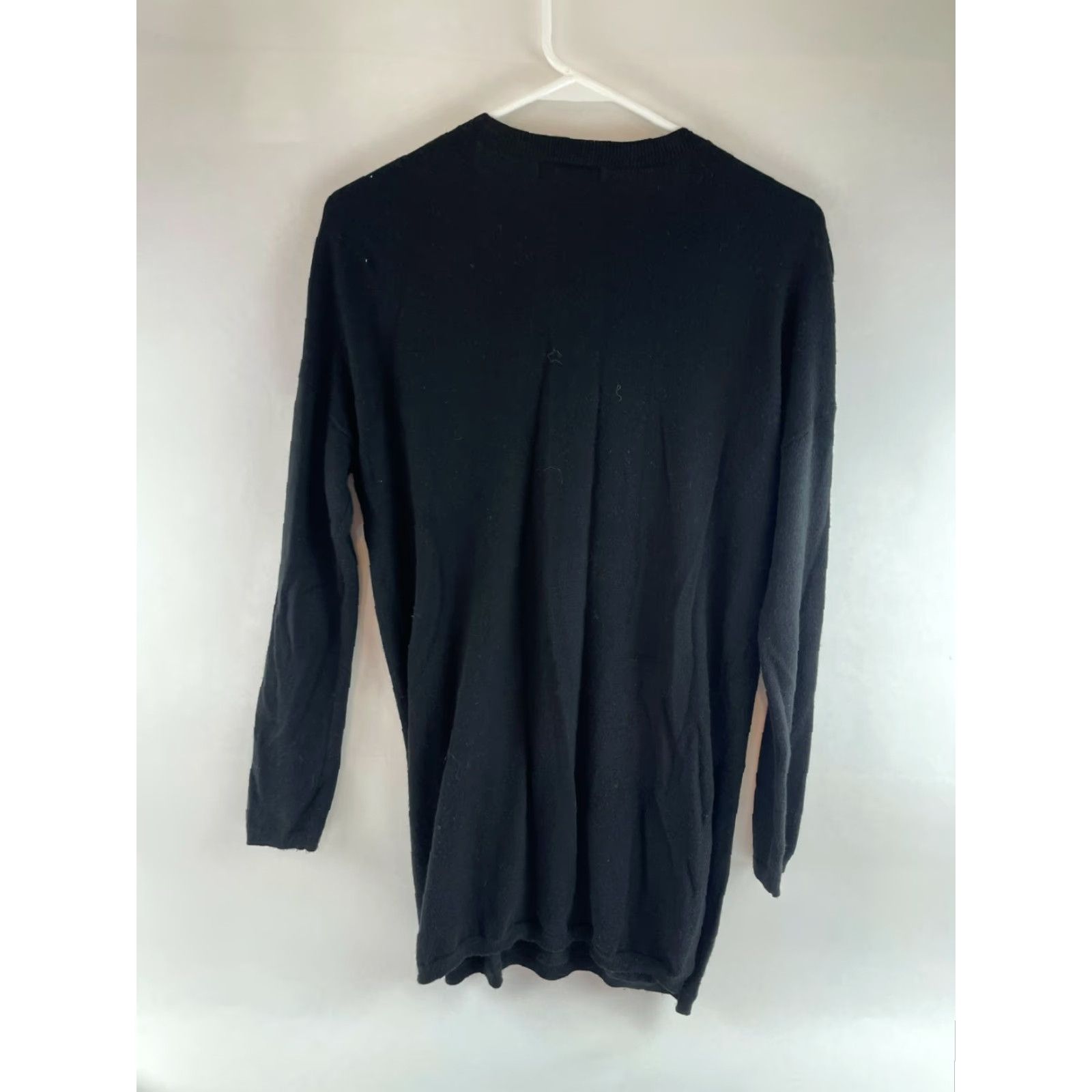 Vintage Trouve Tunic Sweater Women's Size Small Black Half Zipped Henley Long Sleeve Size S / US 4 / IT 40 - 2 Thumbnail