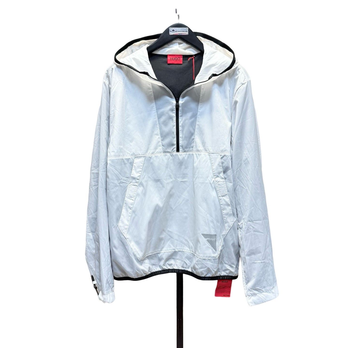 Hugo Boss HUGO BOSS White Logo Print Pullover Jacket Size M Size US M / EU 48-50 / 2 - 1 Thumbnail