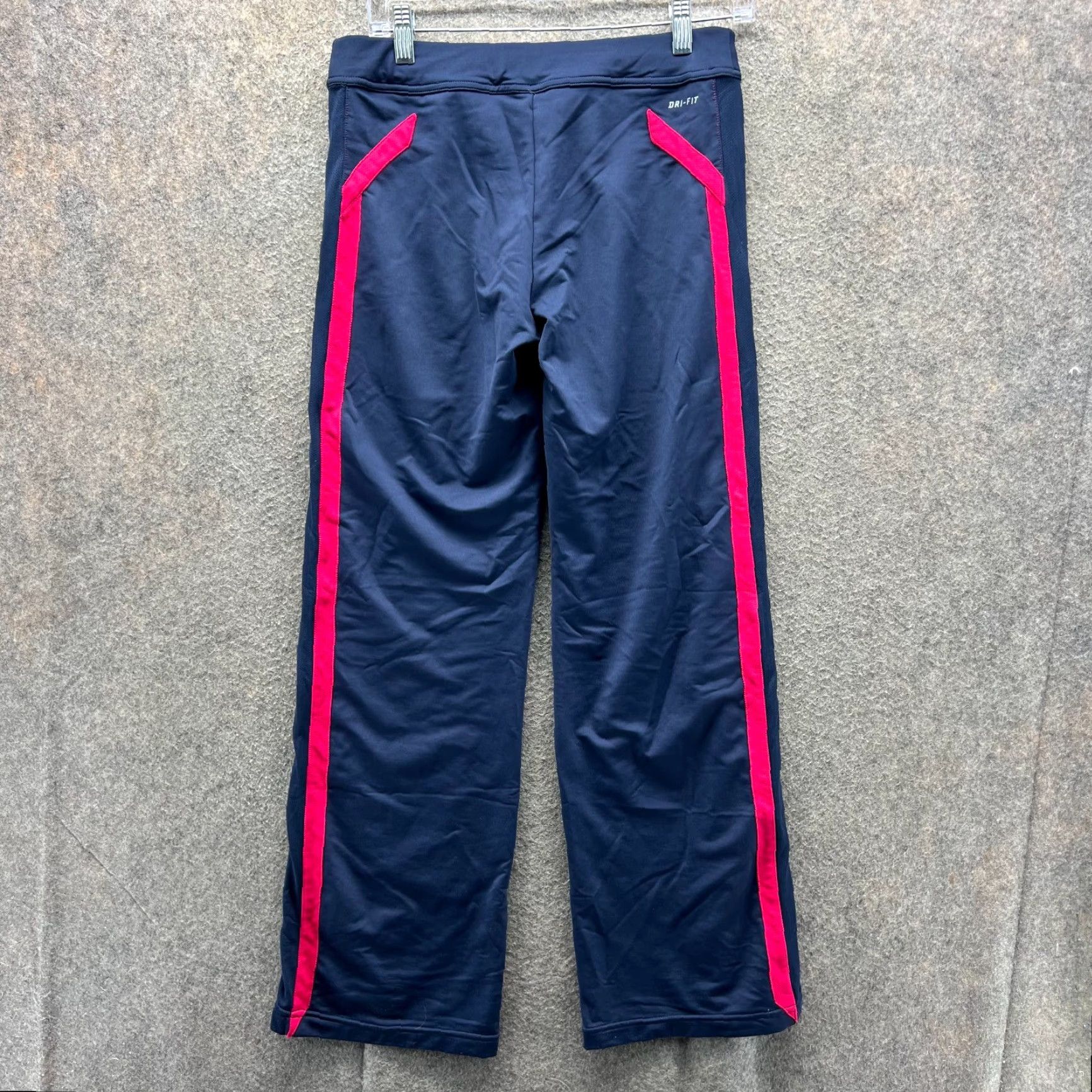 Nike Nike Dri-Fit Pants Womens XL Navy Blue Athletic Track Straight Swoosh Stretch Size 40" / US 18 - 2 Thumbnail