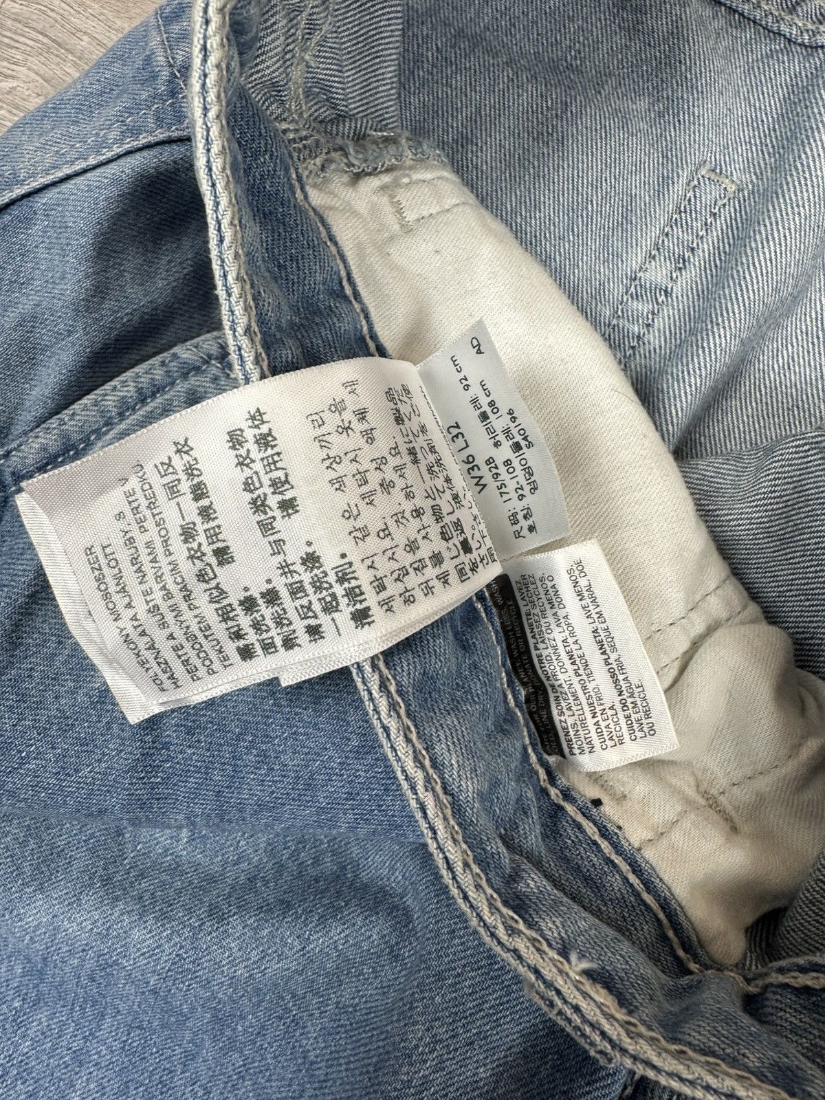 Levi's Crazy Vintage Y2K Baggy Levis Carpenter Washed Faded Denim Size US 36 / EU 52 - 9 Thumbnail
