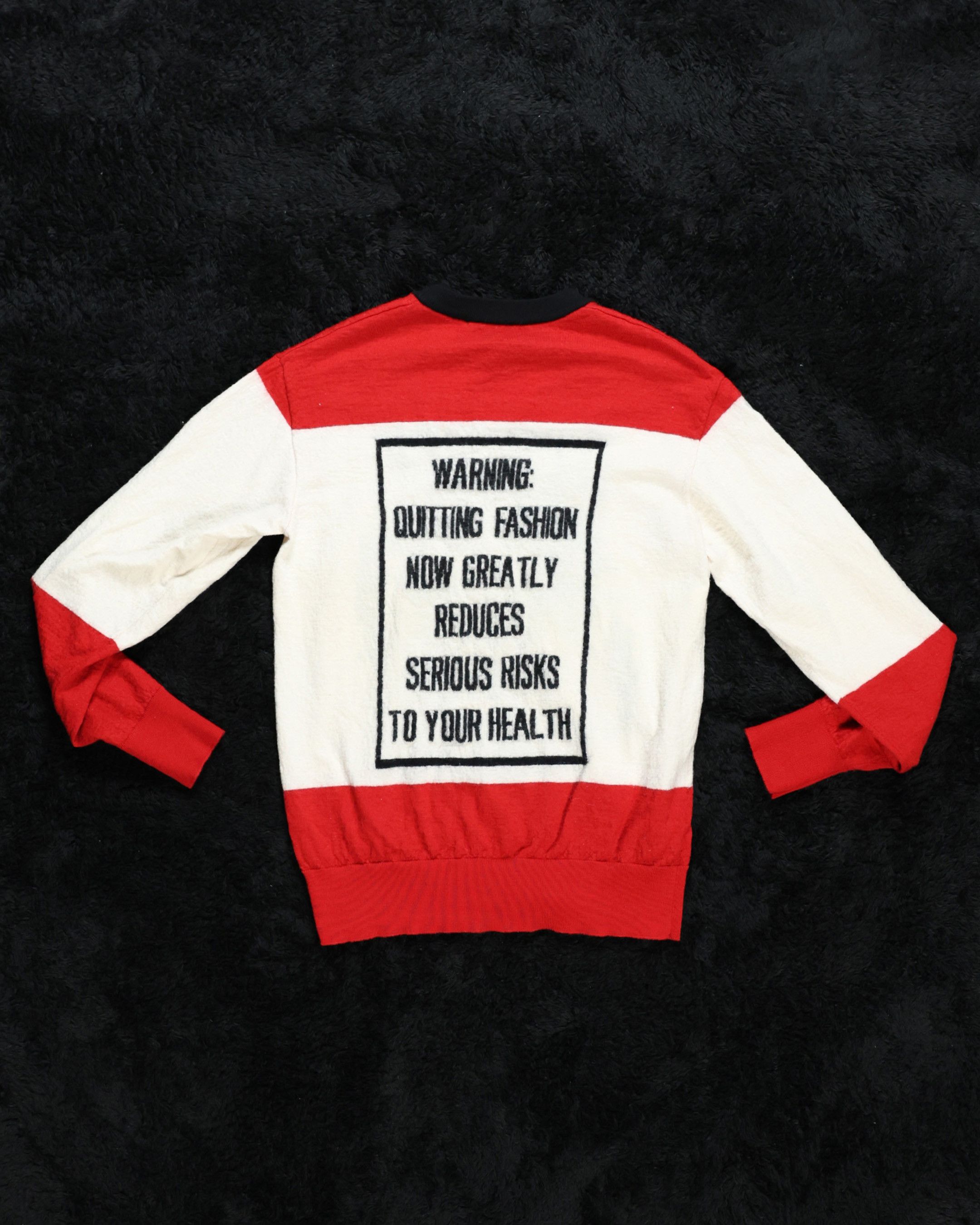 Moschino Moschino A/W 16 "Fashion Kills" Wool Sweater Size S / US 4 / IT 40 - 9 Thumbnail